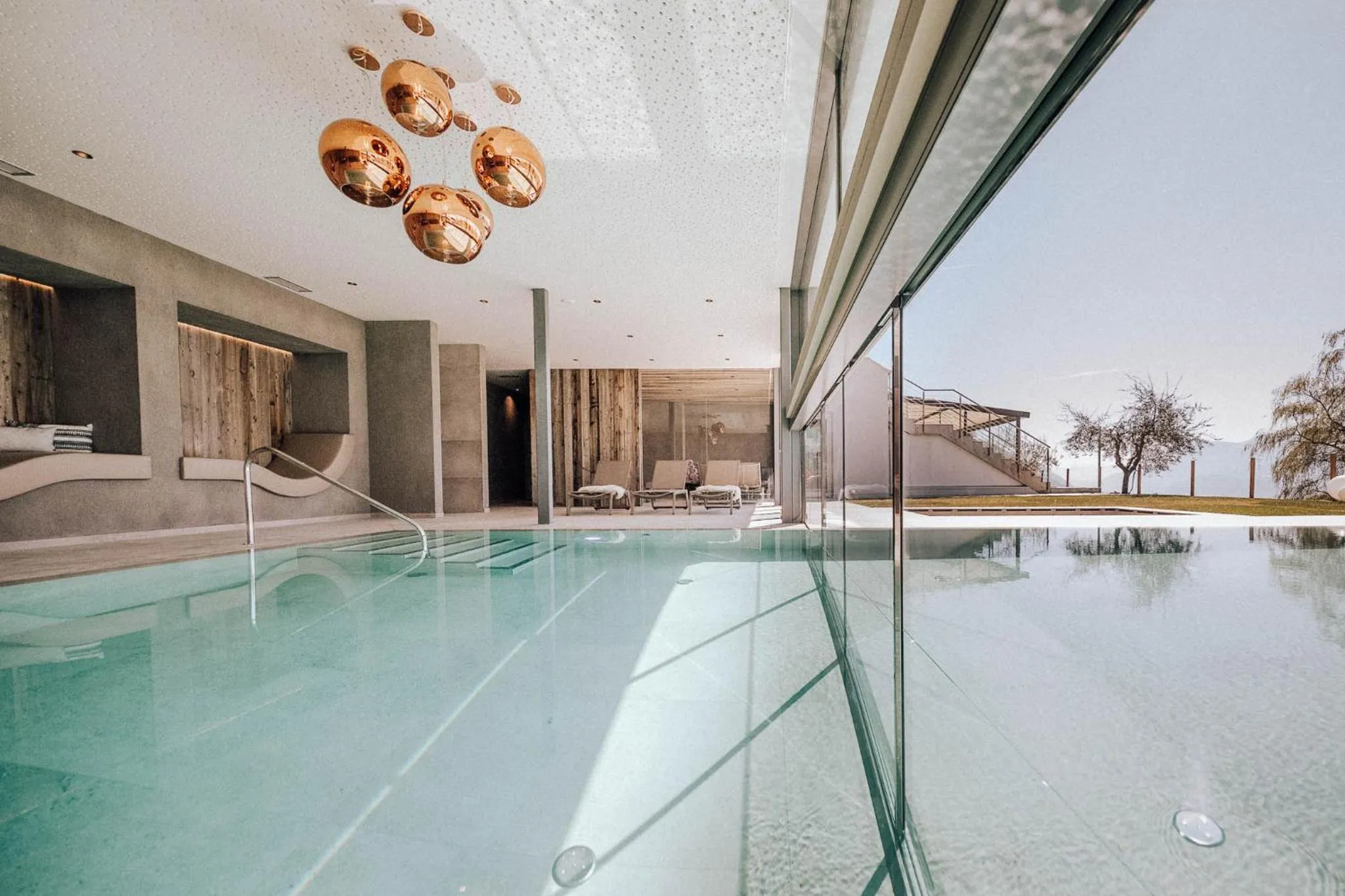 Swimming pool in Panoramahotel Am Sonnenhang