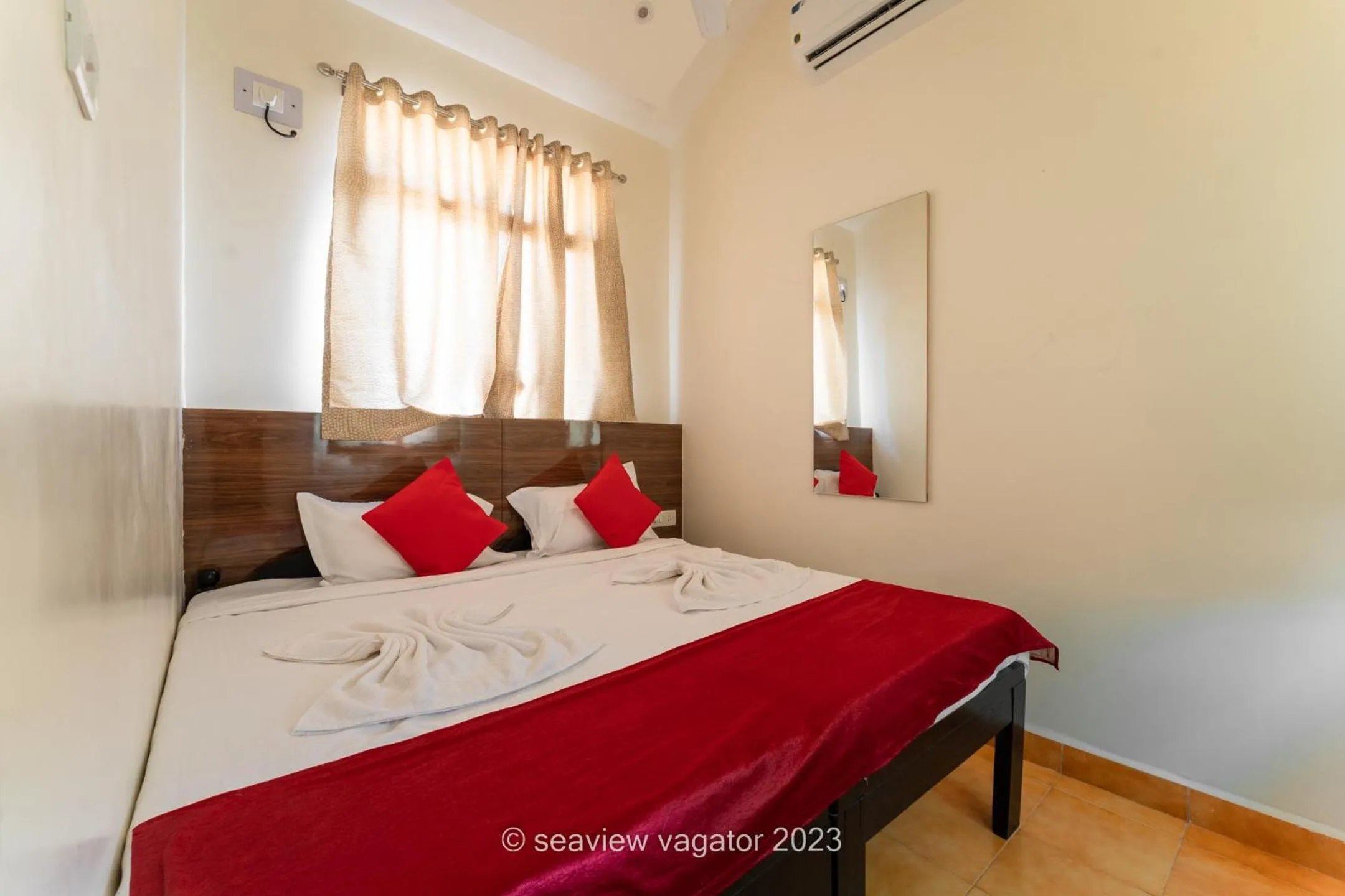 Bed in Sea View Holiday Vagator