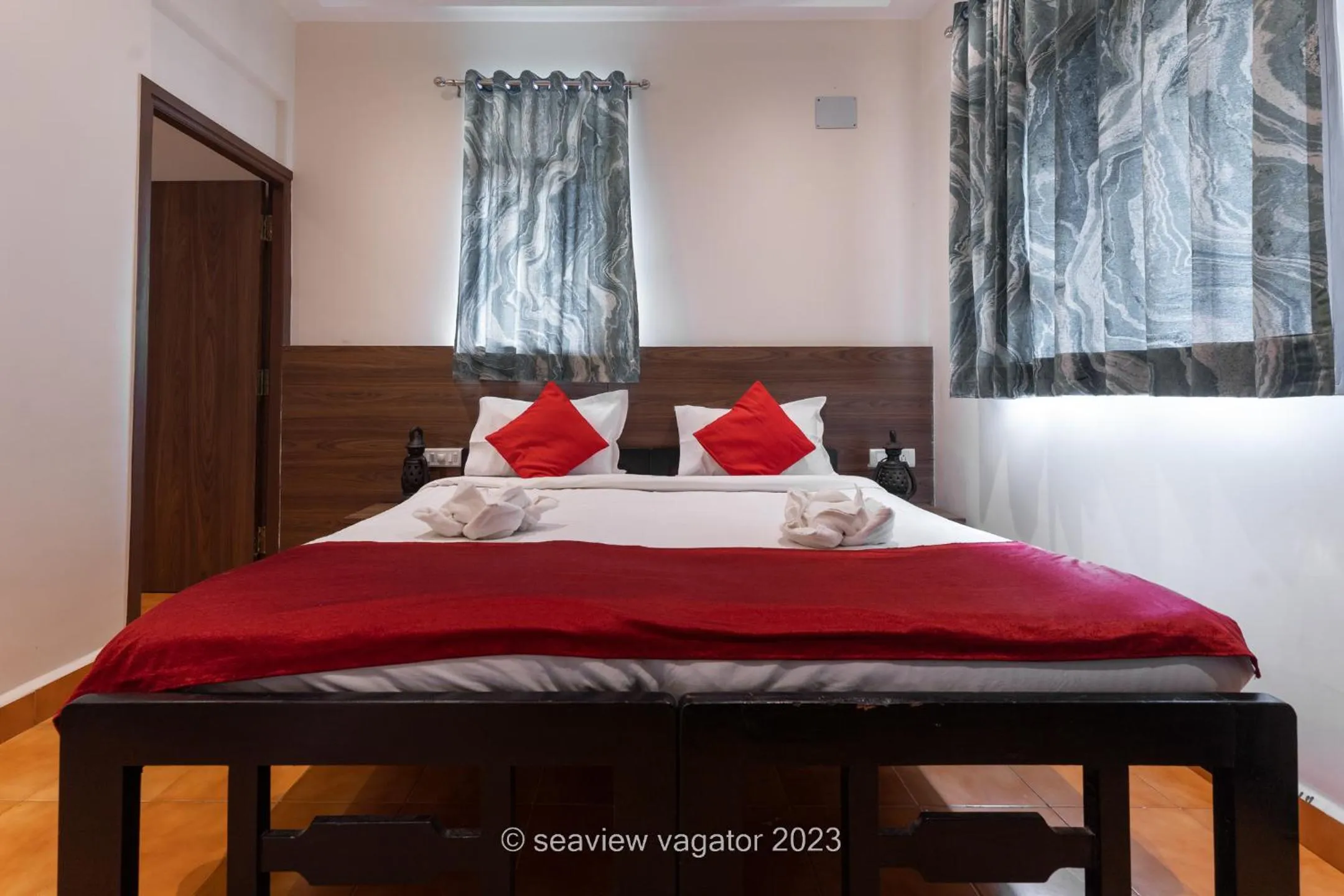 Bed in Sea View Holiday Vagator