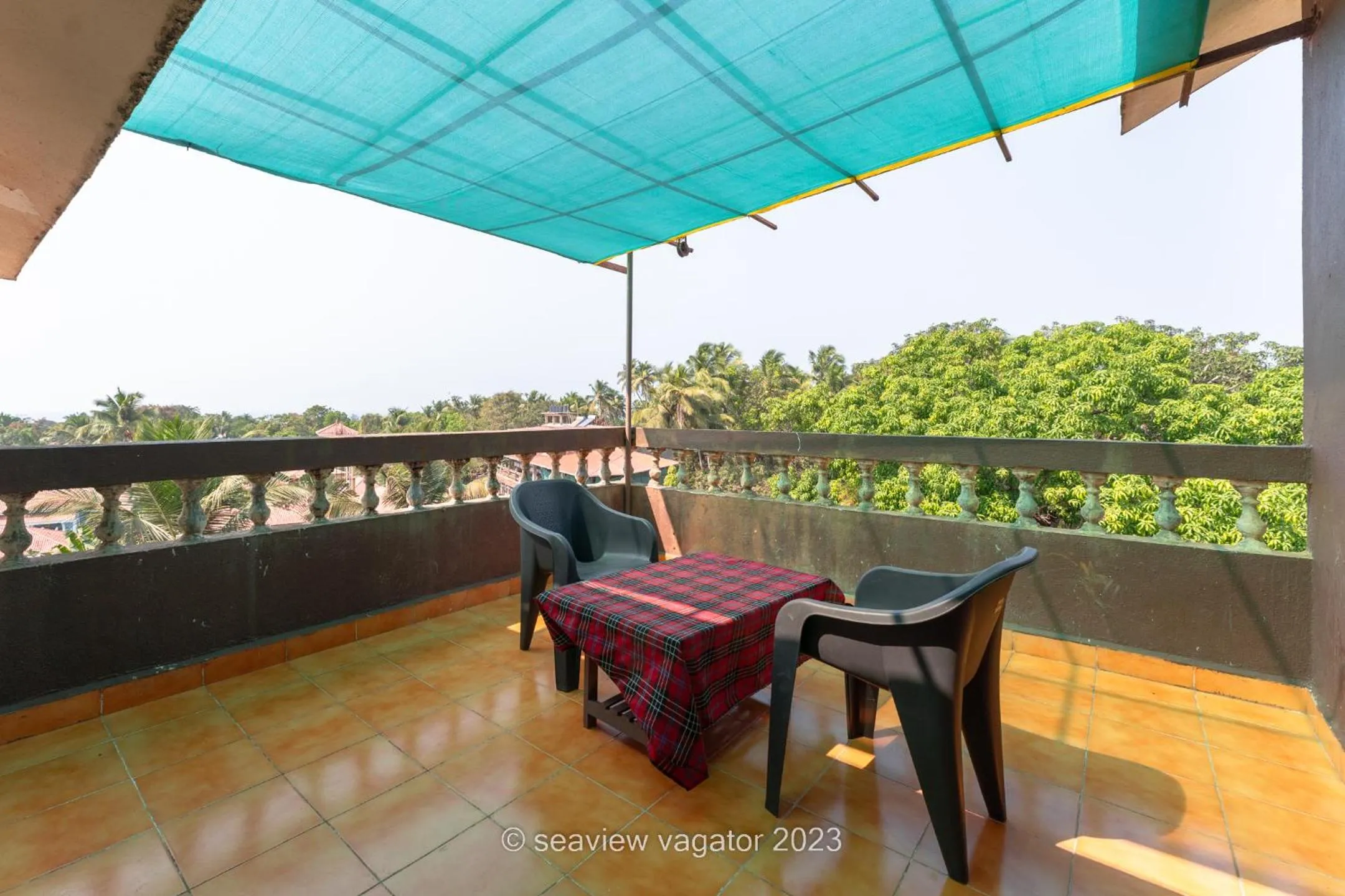 Patio in Sea View Holiday Vagator