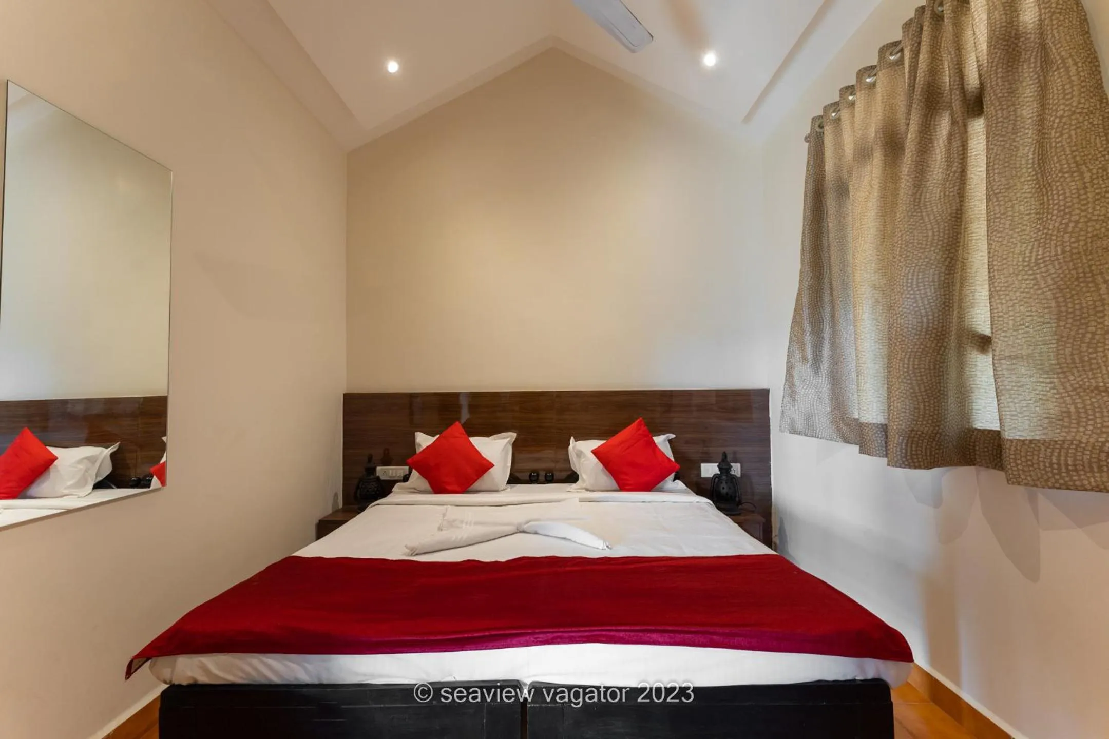 Bed in Sea View Holiday Vagator