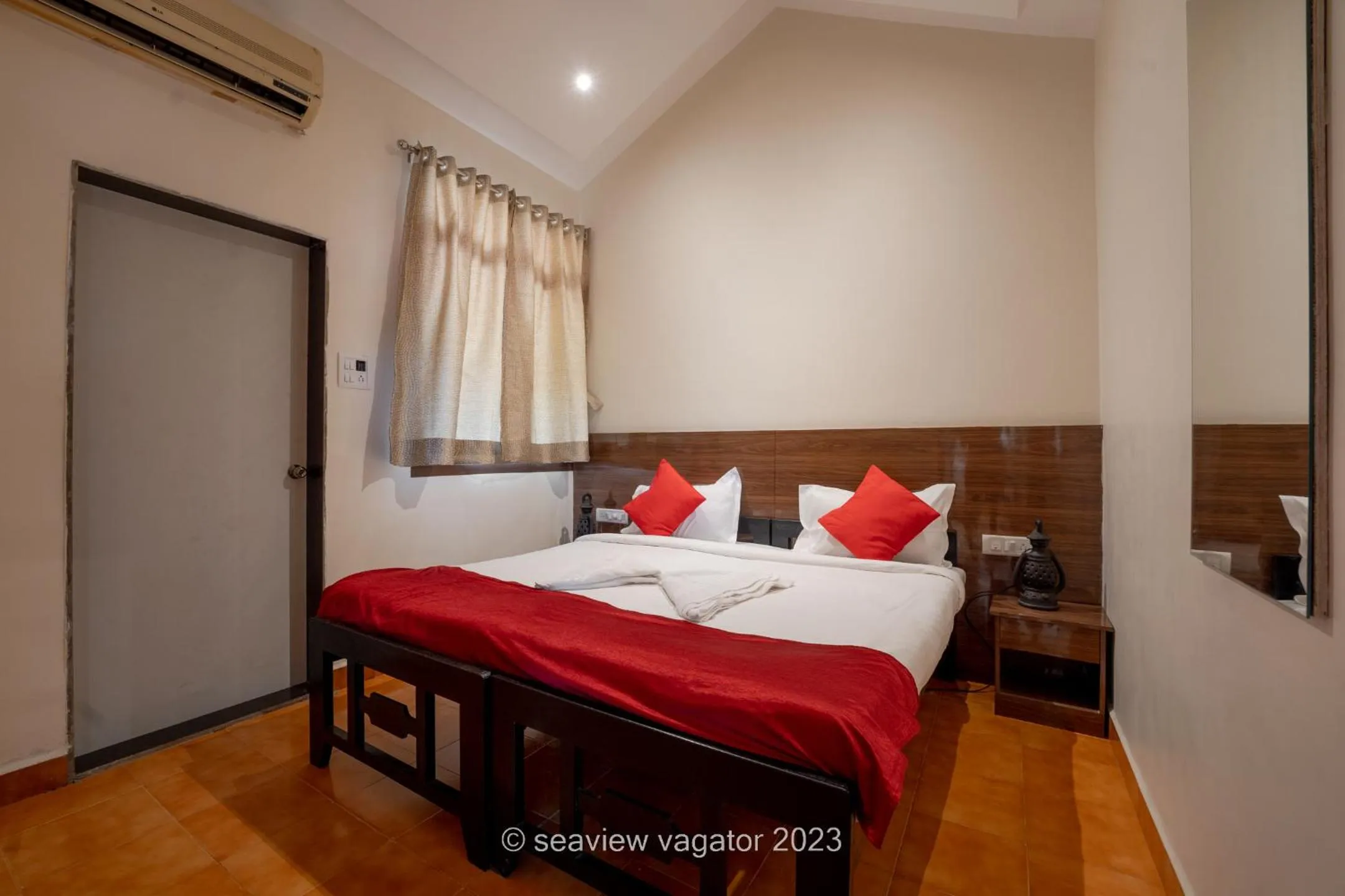 Bed in Sea View Holiday Vagator