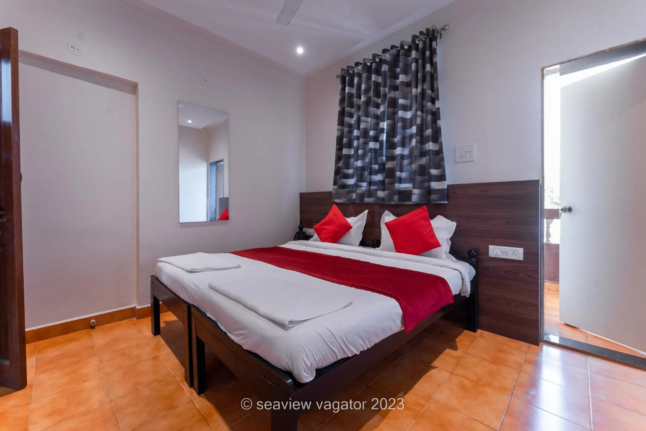 Bed in Sea View Holiday Vagator