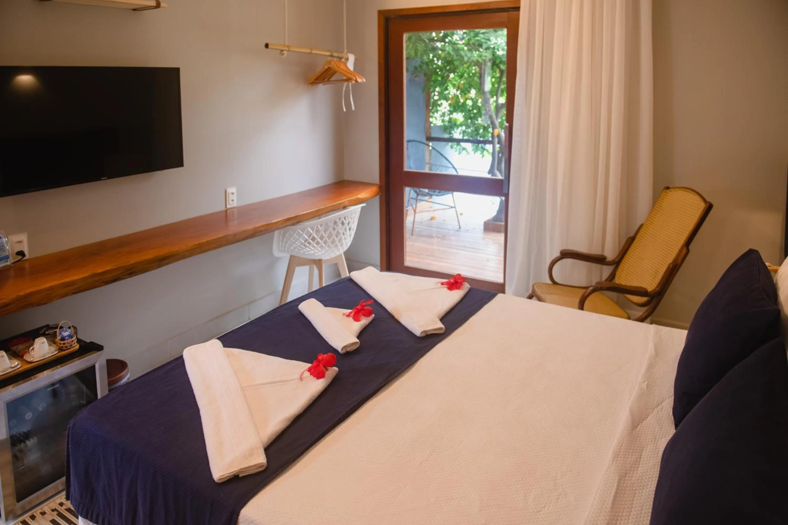 Bed in Pousada da Mana