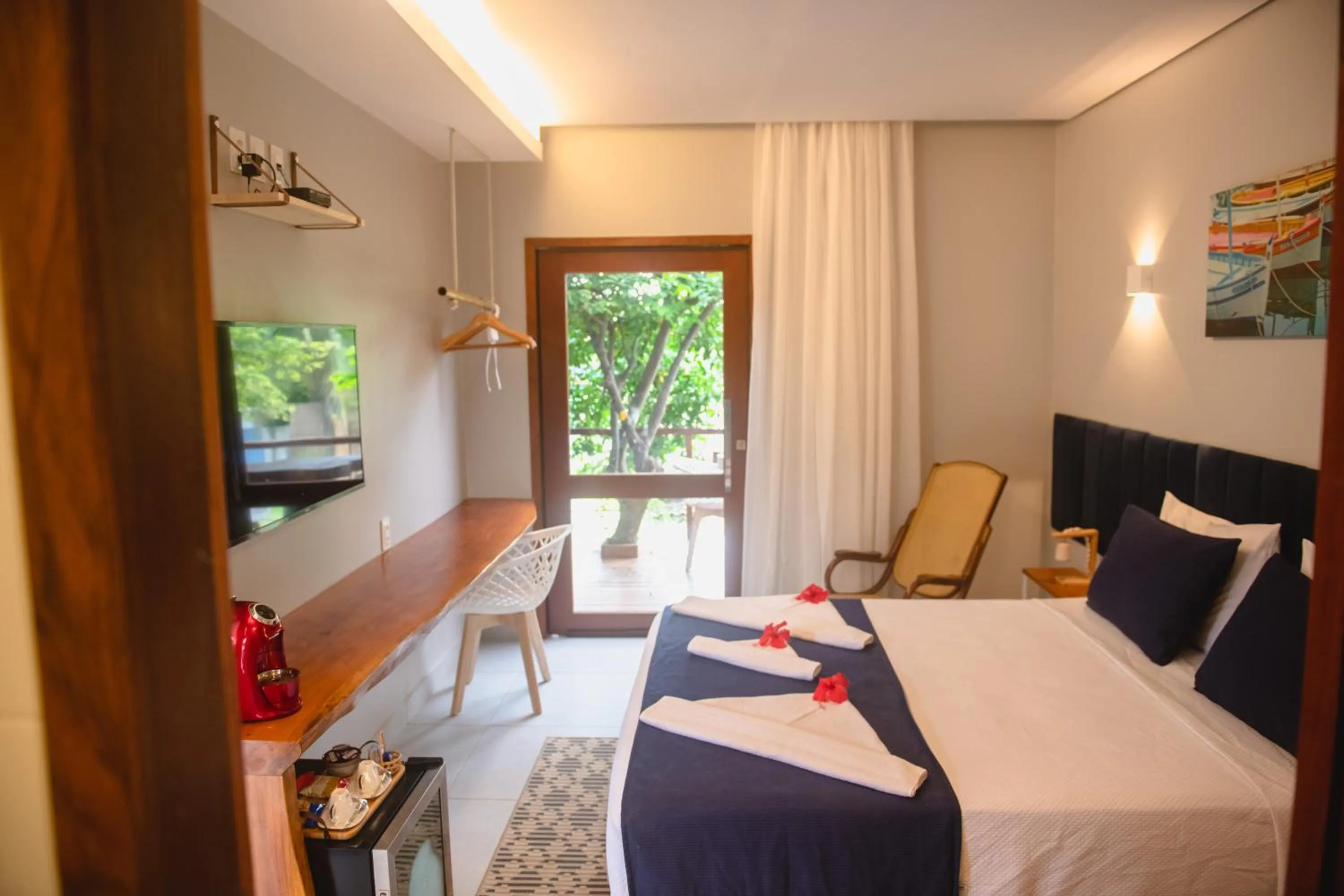 Bed in Pousada da Mana