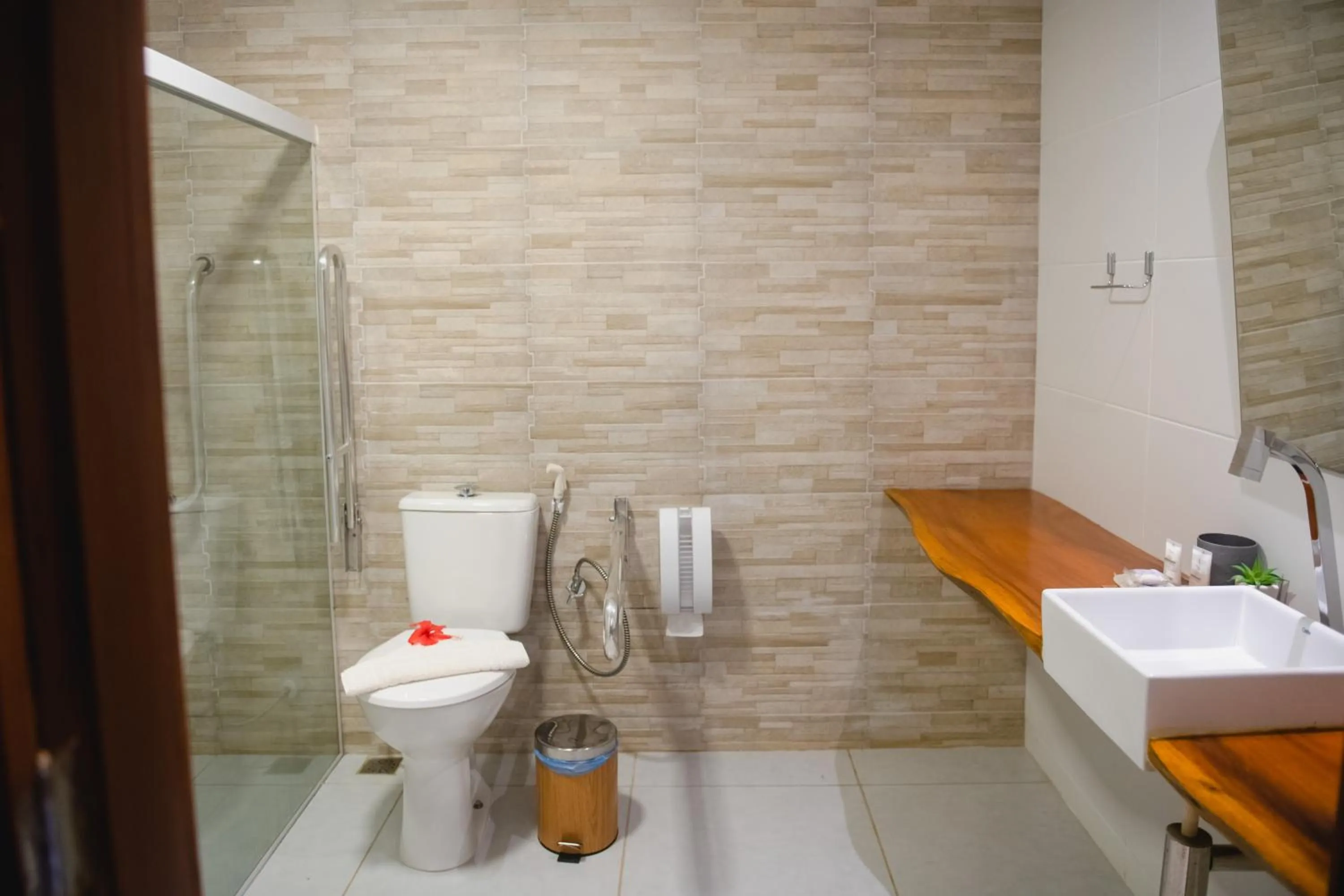 Toilet in Pousada da Mana