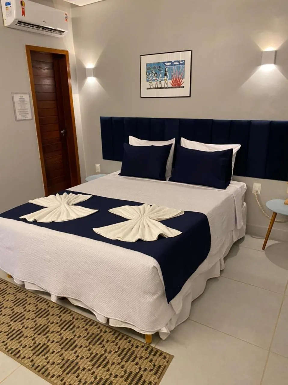 Bed in Pousada da Mana