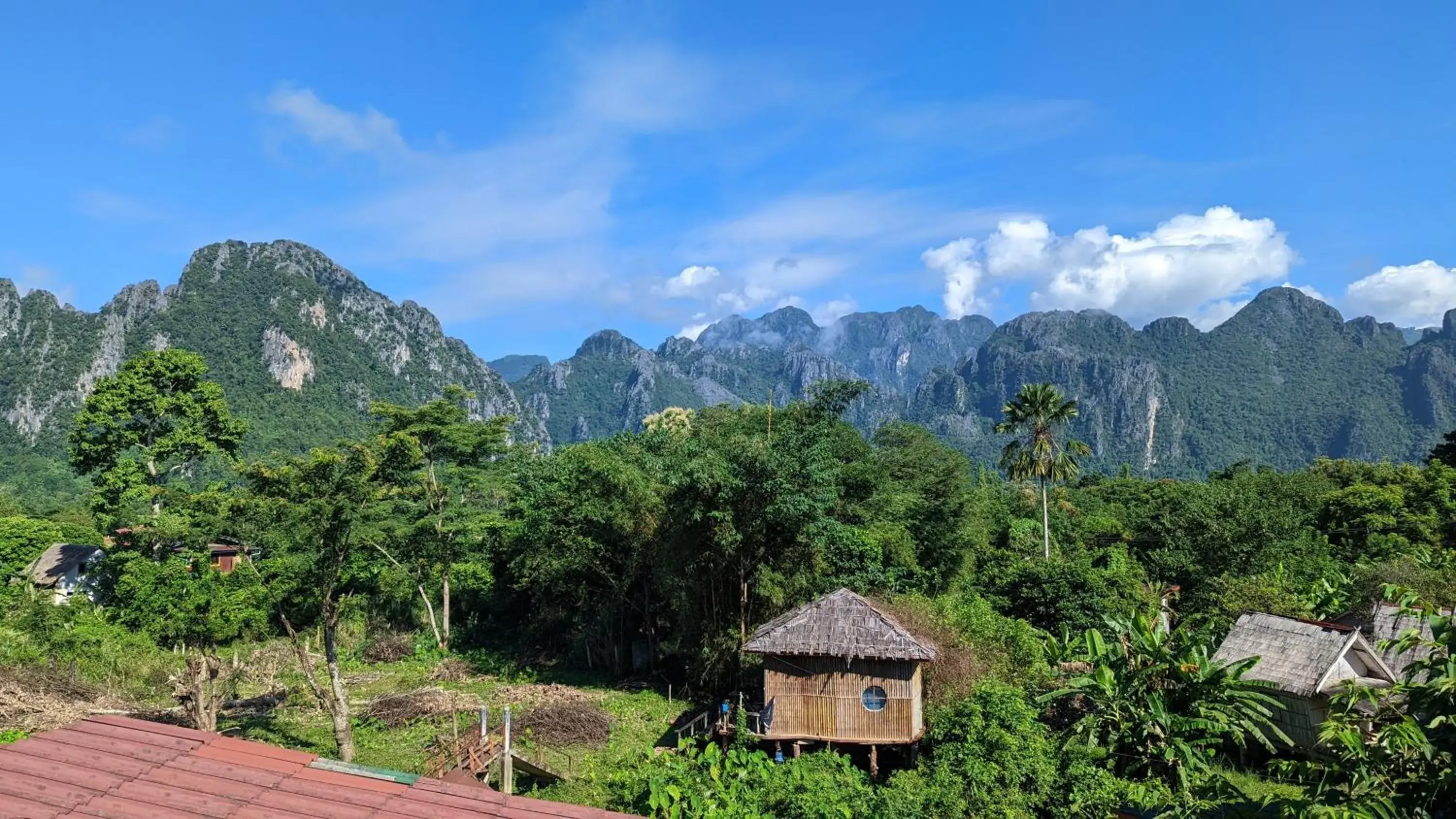 Mountain view in Vang Vieng Camellia Hotel Mountain view in Vang Vieng Camellia Hotel