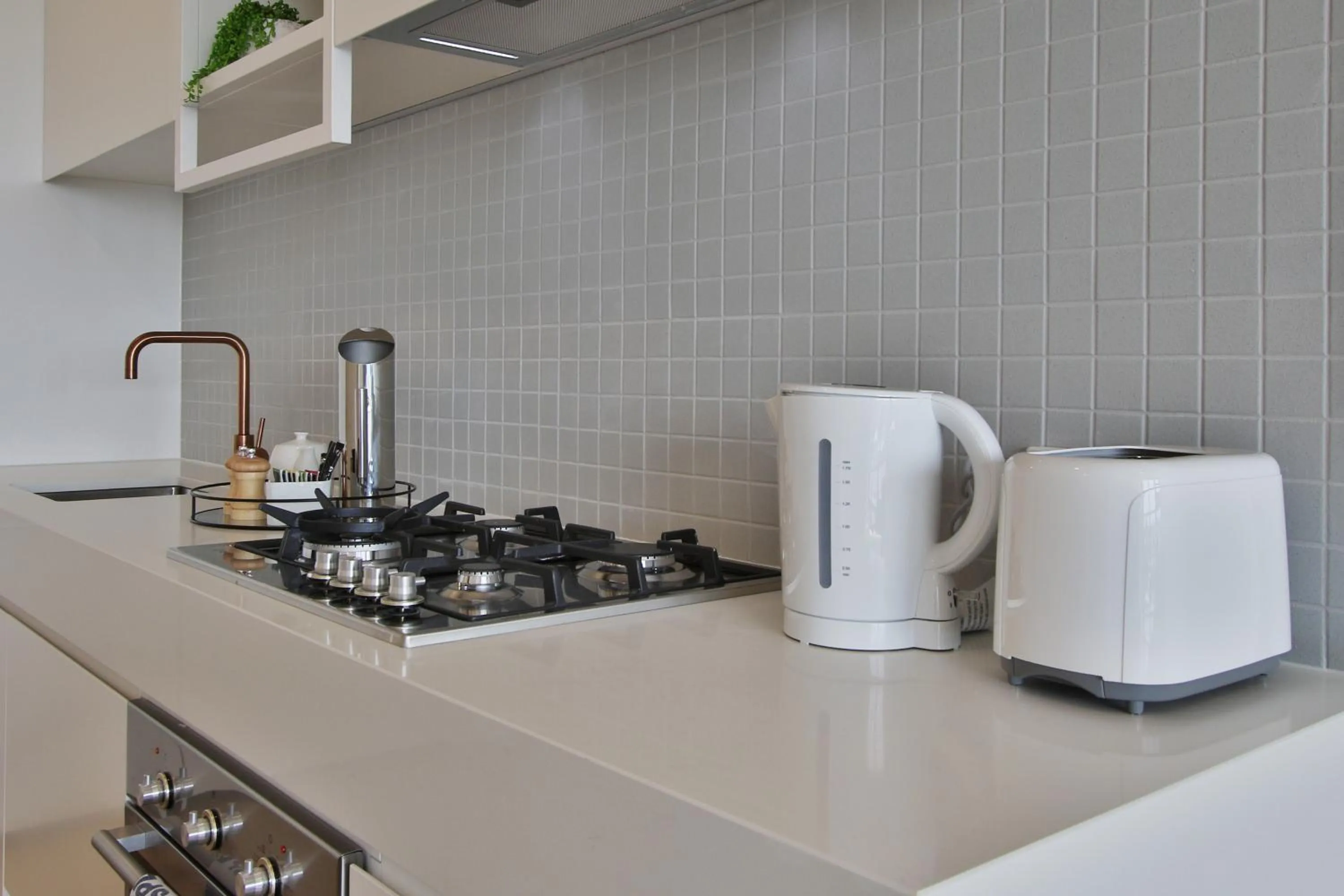 Kitchen or kitchenette in Domi Serviced Apartments