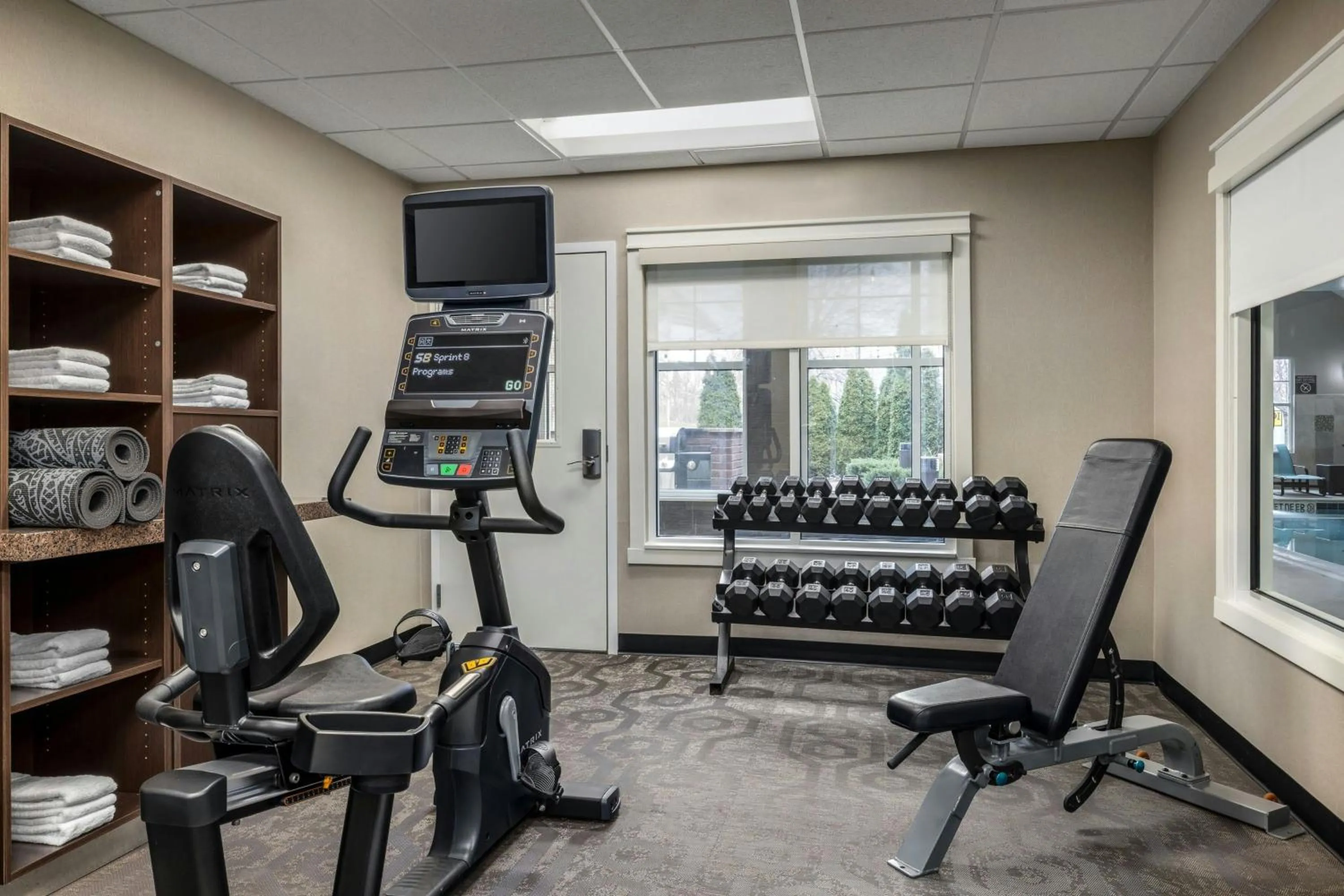 Fitness centre/facilities in Residence Inn by Marriott Albany Washington Avenue
