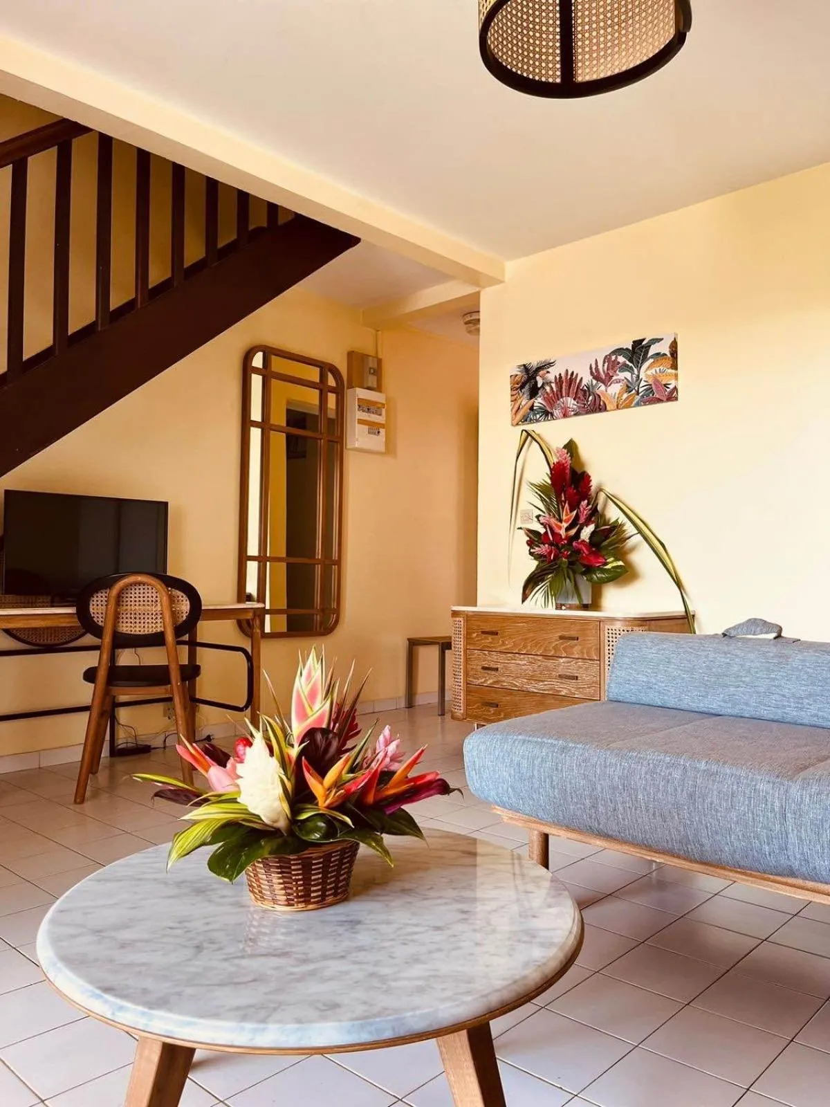 Living room in Résidence Le Vallon Guadeloupe Parc Piscine Appartements & Studios