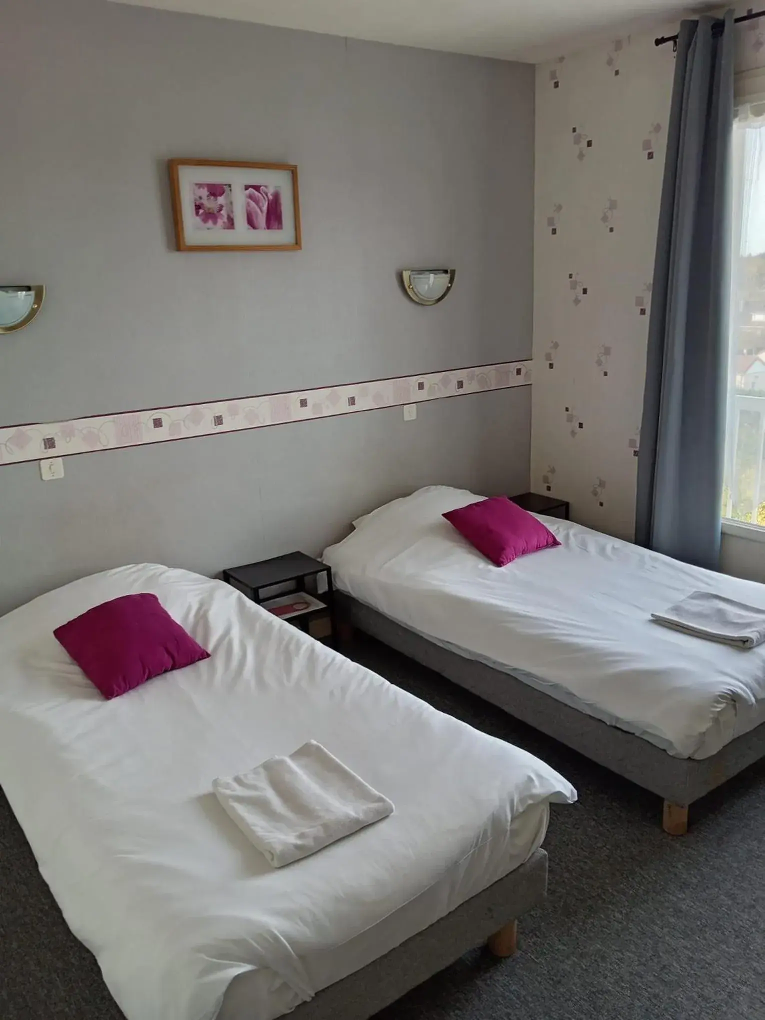 Comfort Twin Room in Hôtel Le Lyon Vert Commentry Comfort Twin Room in Hôtel Le Lyon Vert Commentry