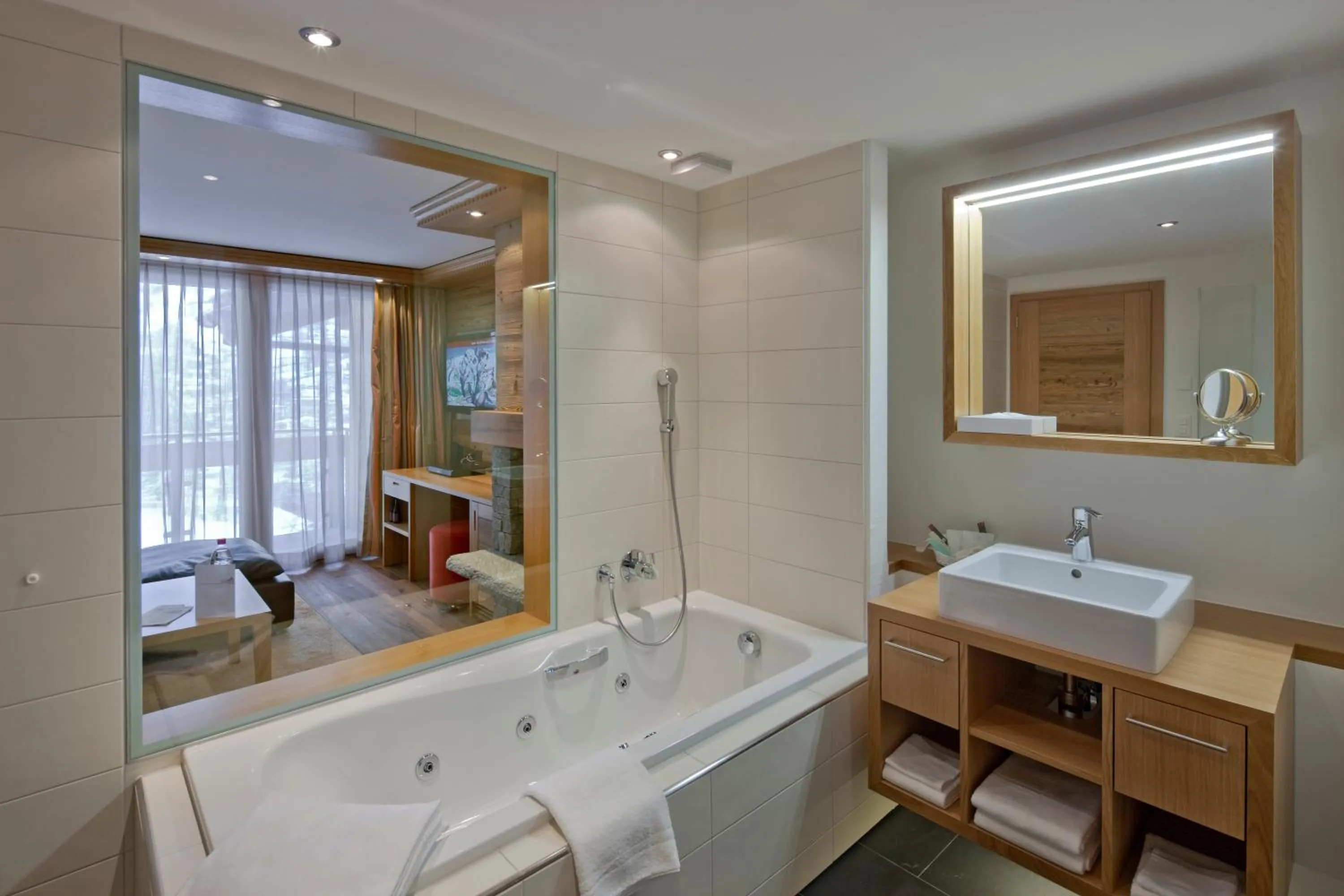 Bathroom in Petit Chalet by Schönegg