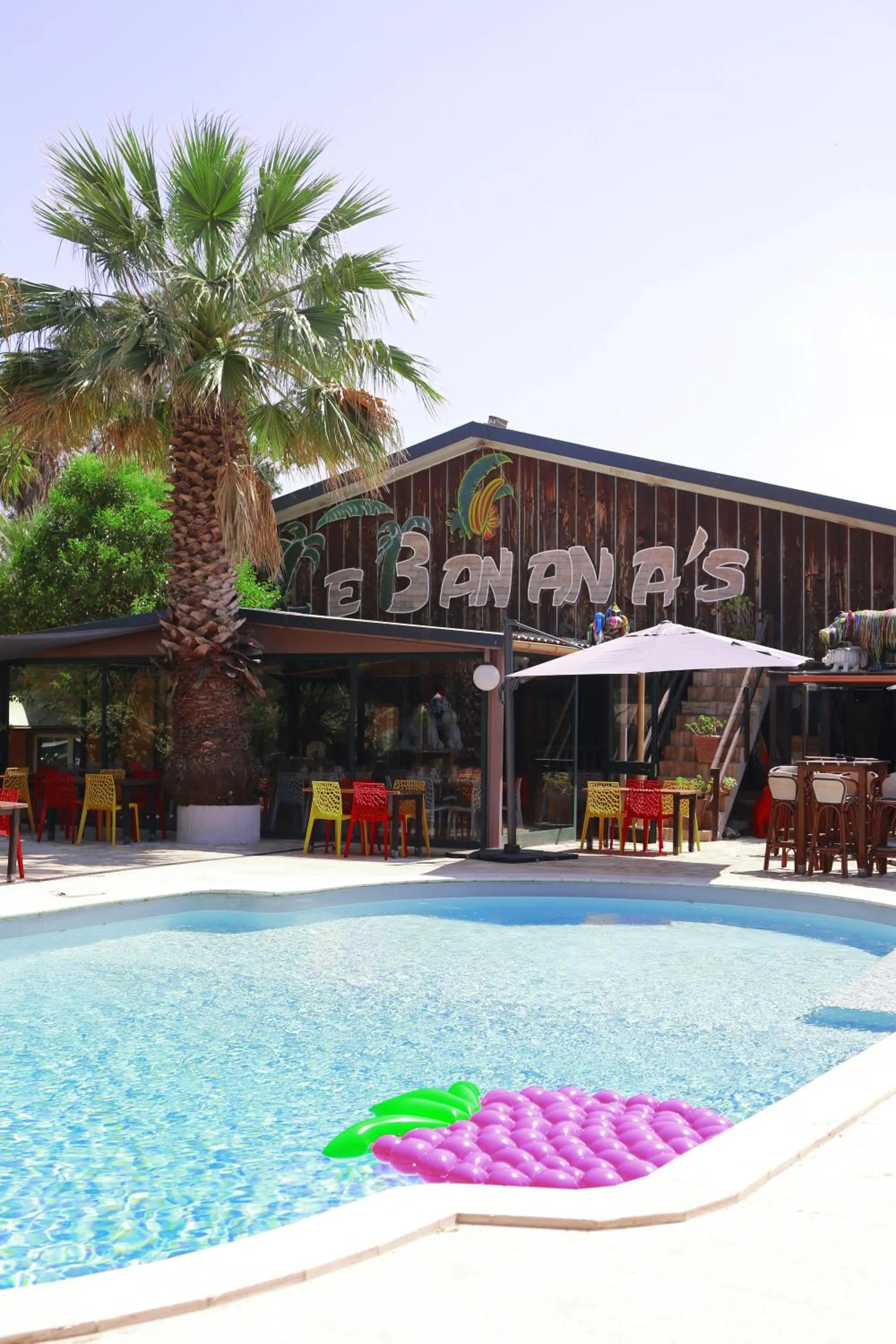 Patio in Le Banana's Hotel