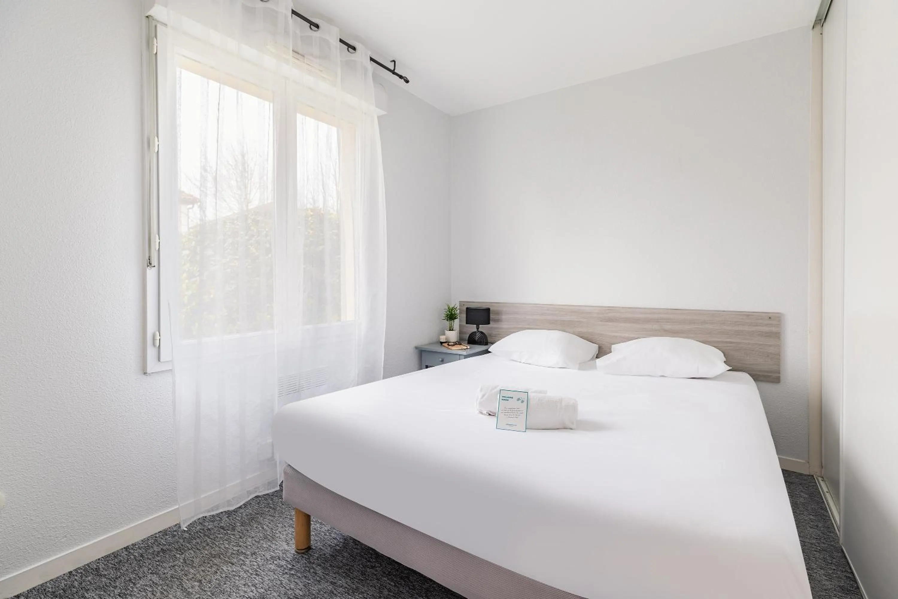 Bed in Appart'City Classic Dijon - Toison D'Or