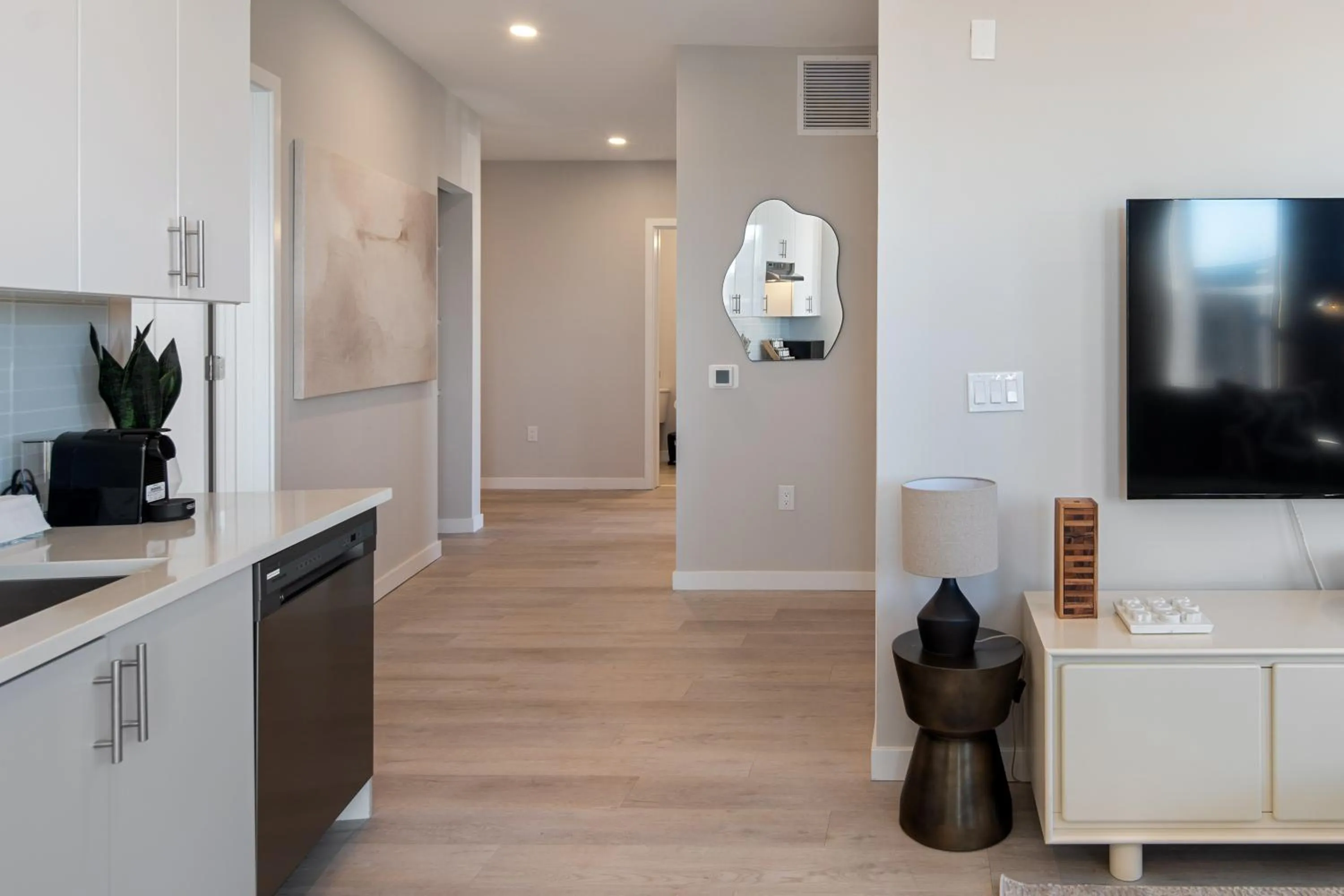 Living room in Luxury Furnished Apartments by Hyatus Downtown at Yale