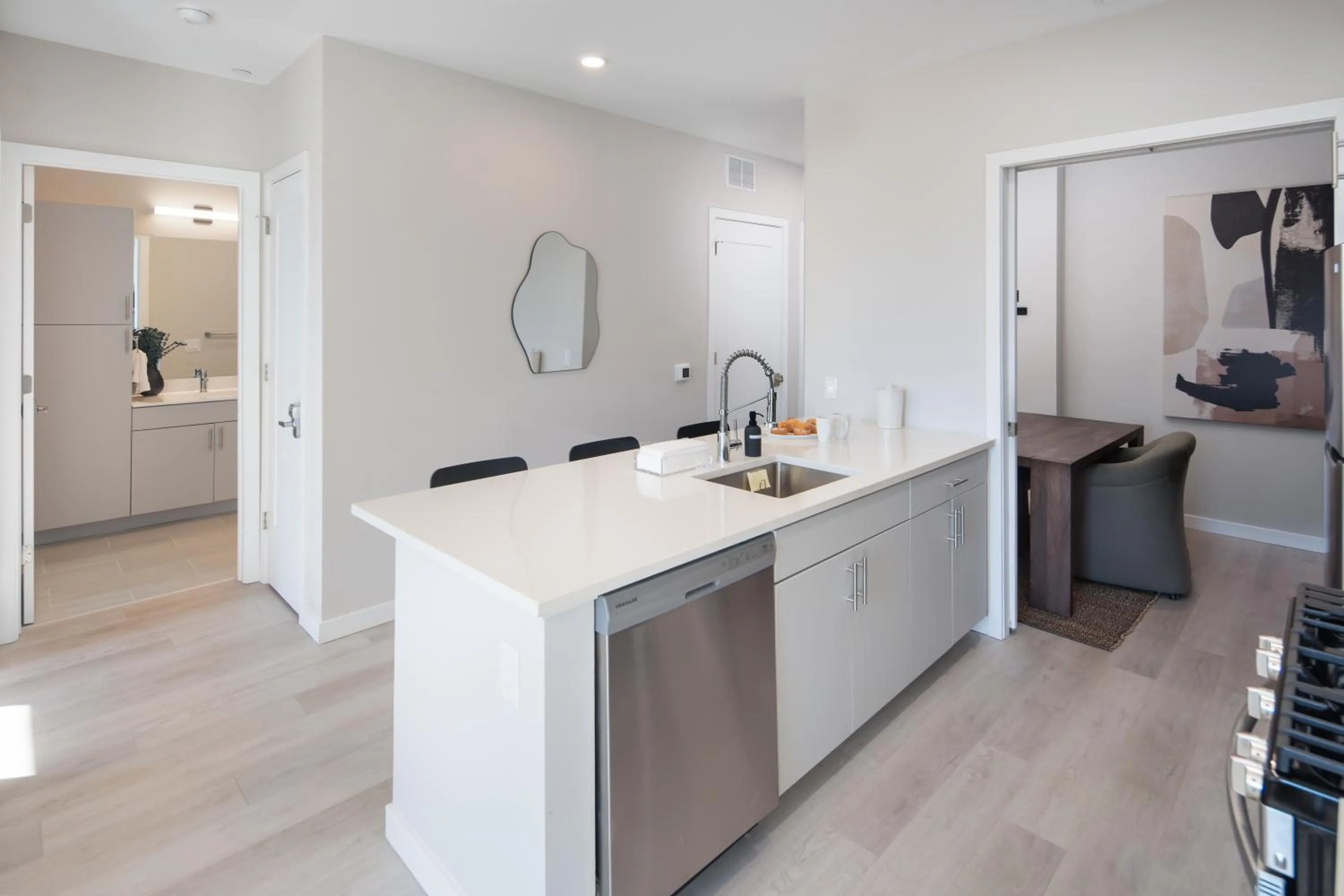 kitchen in Luxury Furnished Apartments by Hyatus Downtown at Yale