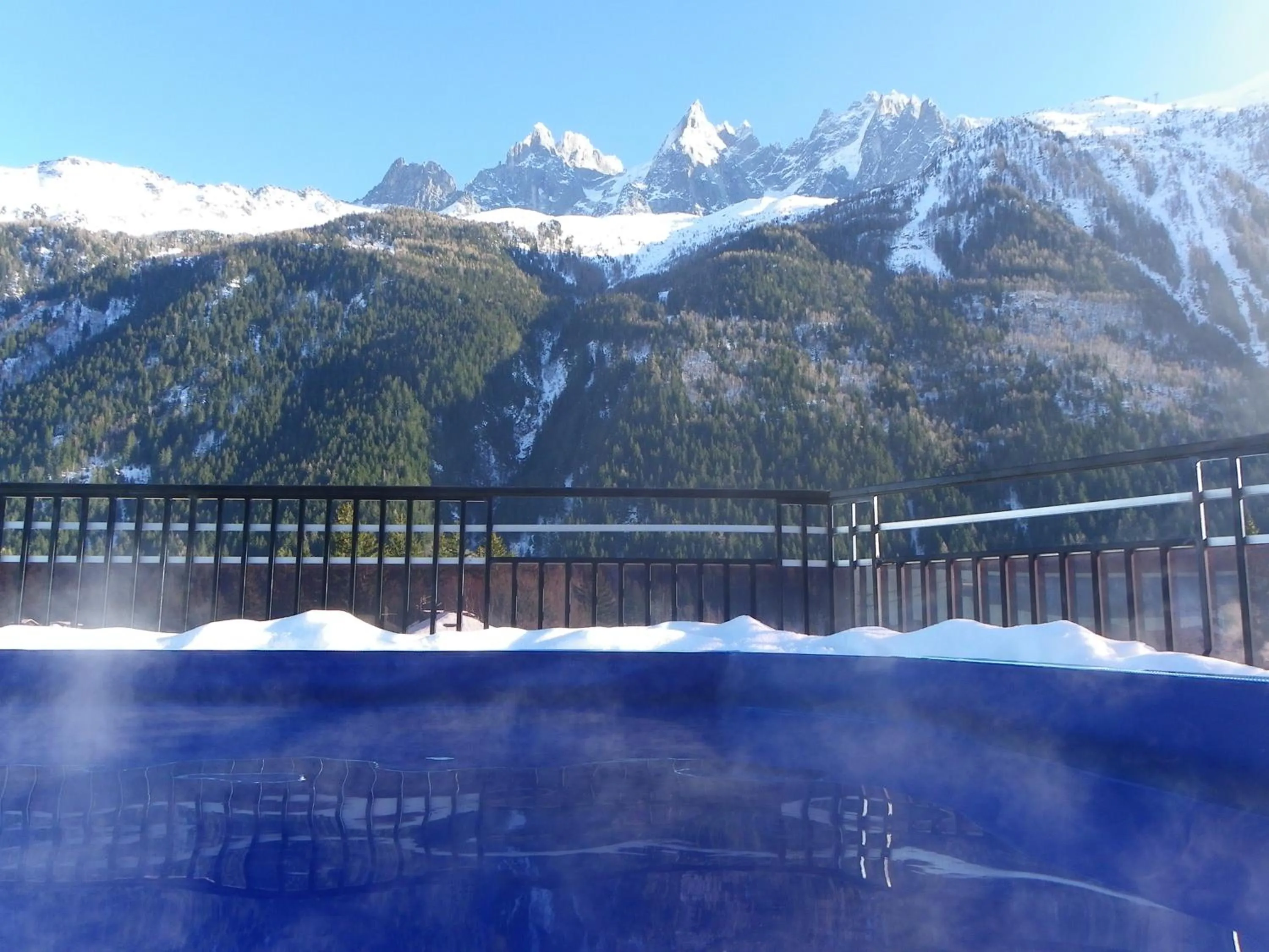Swimming pool in Park Hotel Suisse & Spa