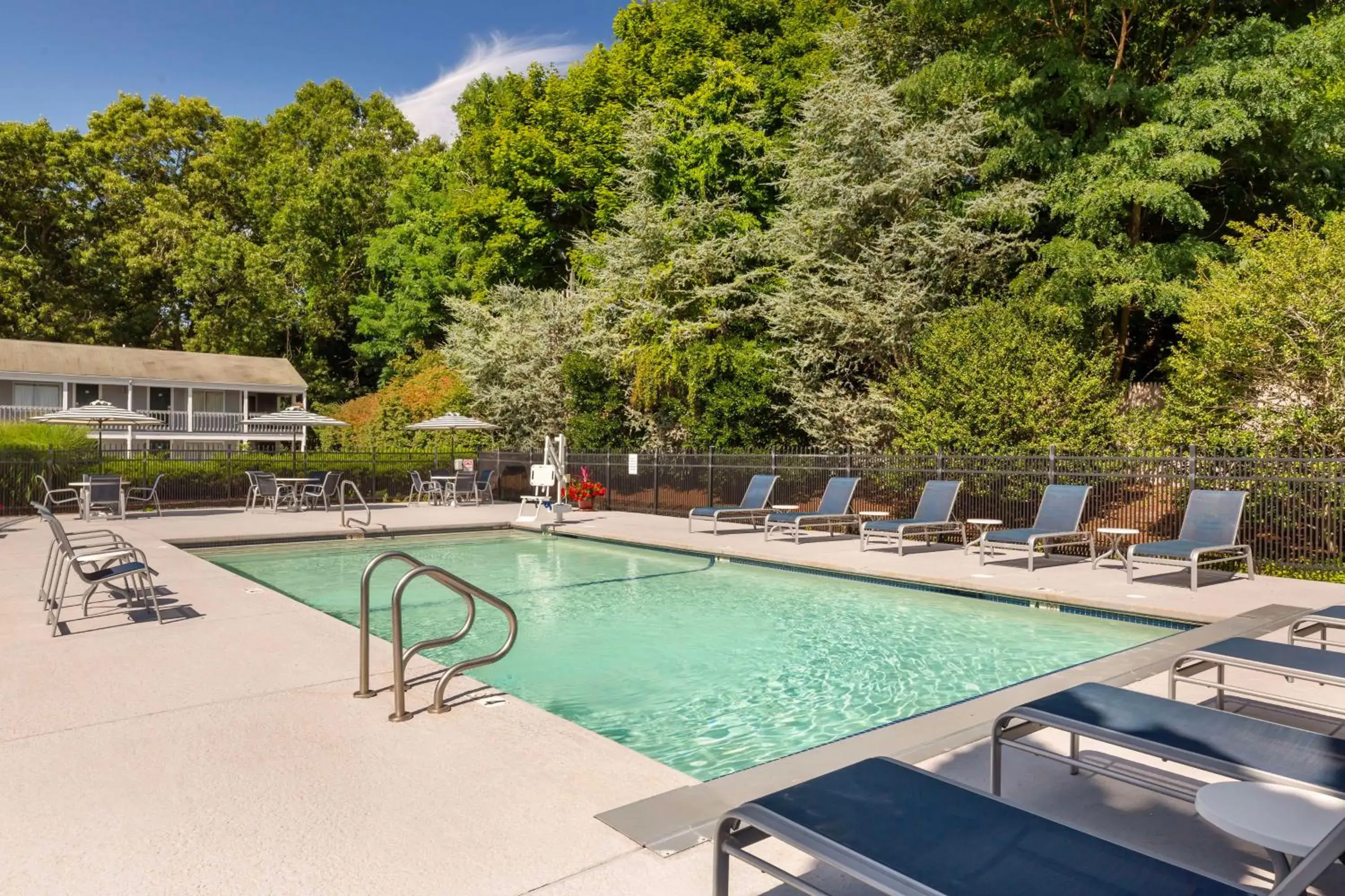 Pool view in Best Western Plus Cold Spring Pool view in Best Western Plus Cold Spring