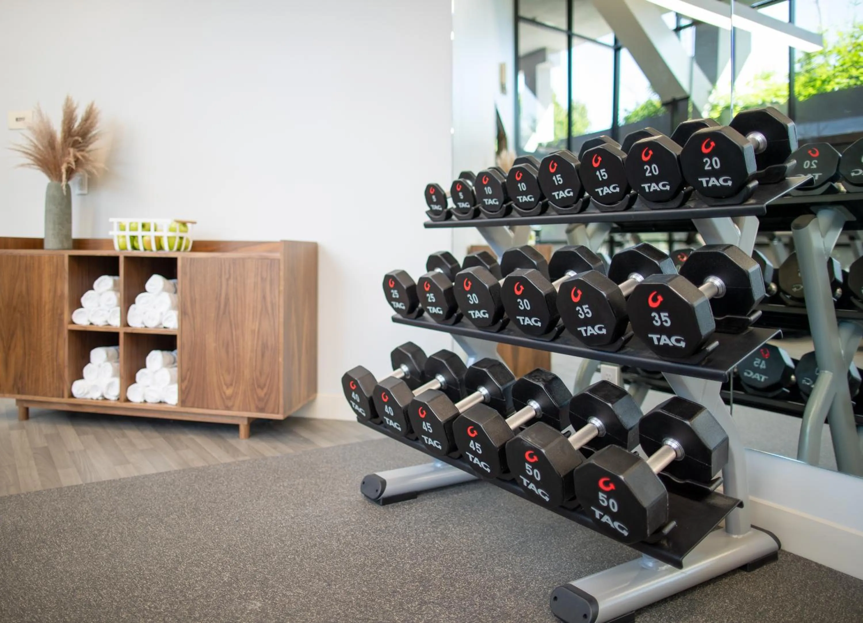 Fitness centre/facilities in The Domain Hotel