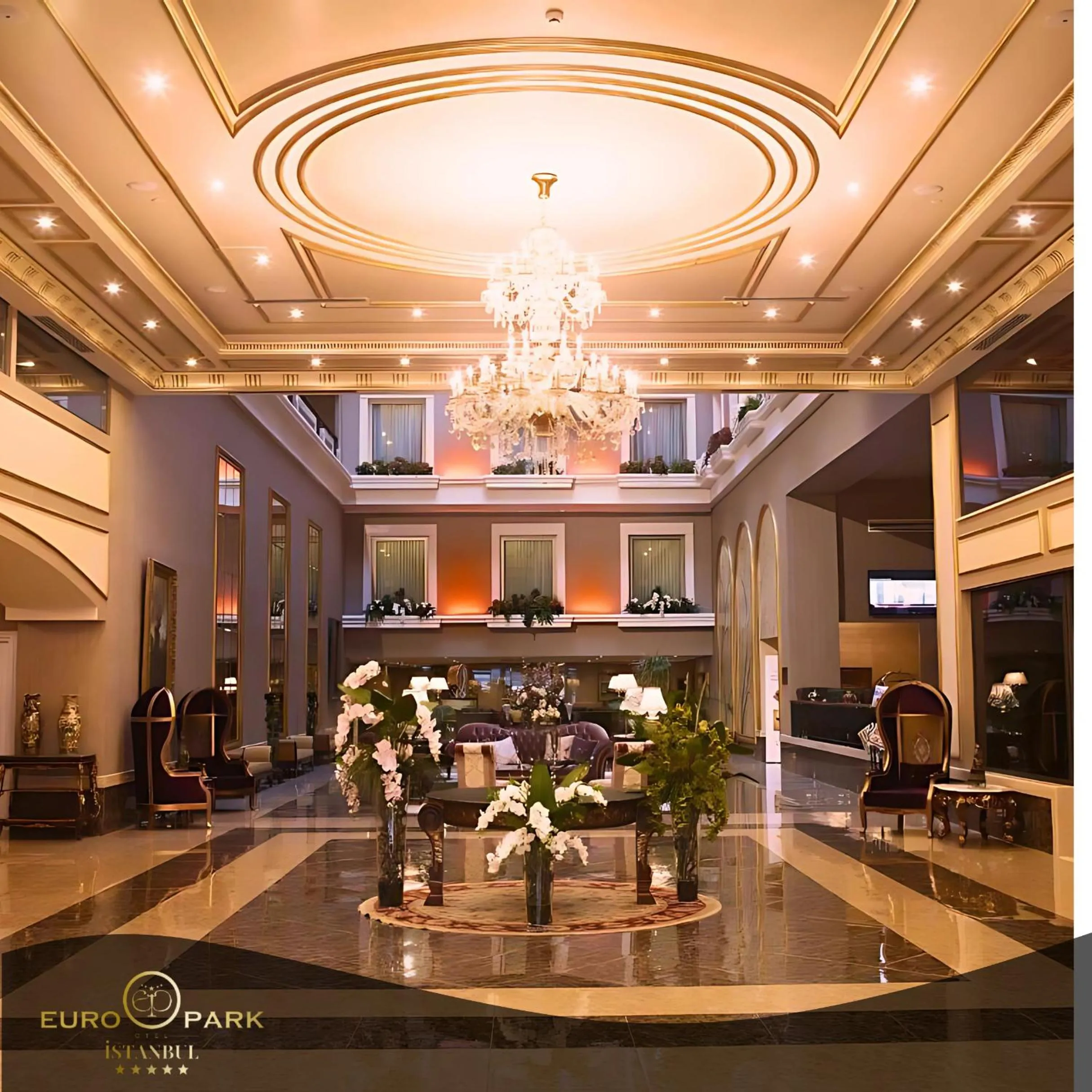 Lobby or reception in Euro Park Otel