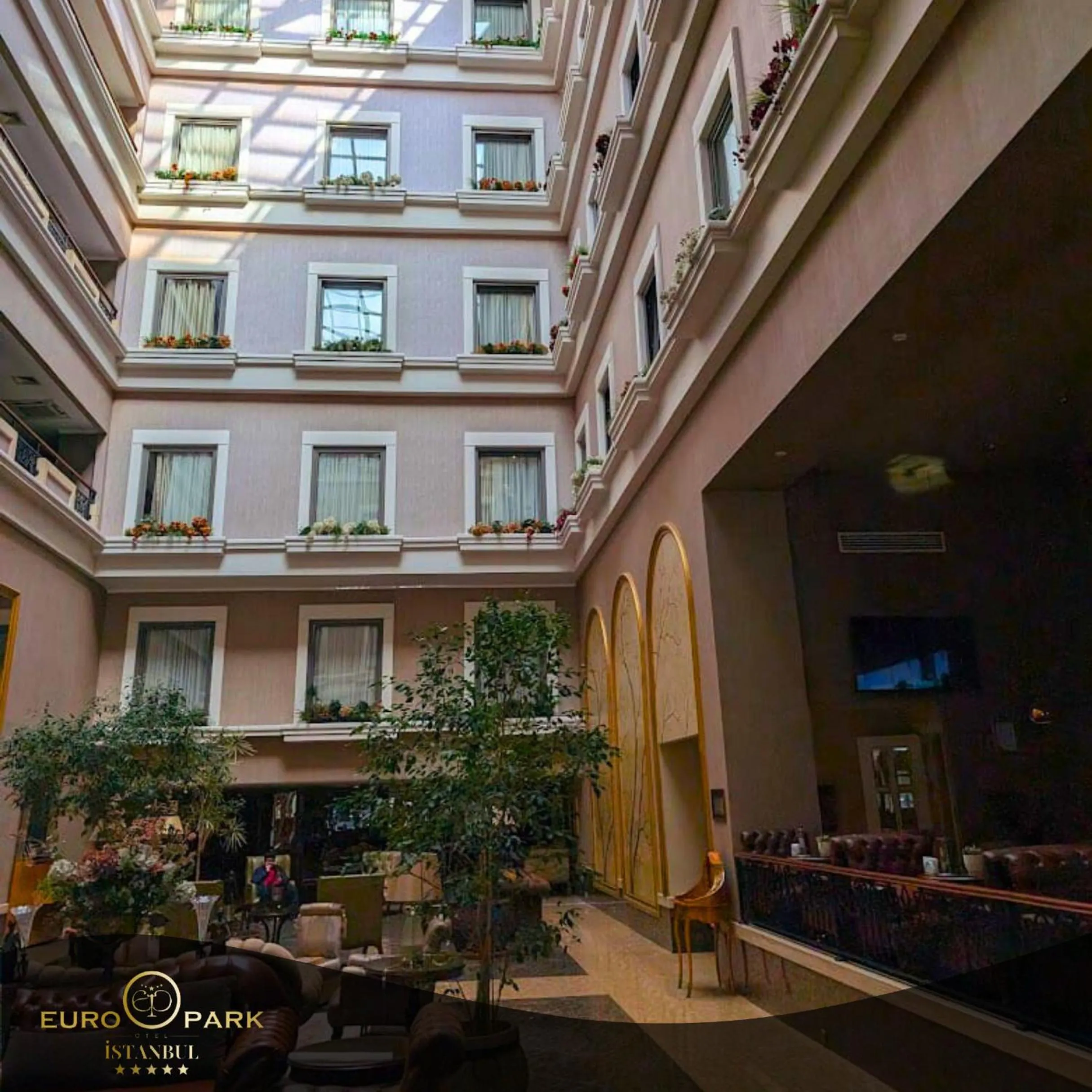 Lobby or reception in Euro Park Otel