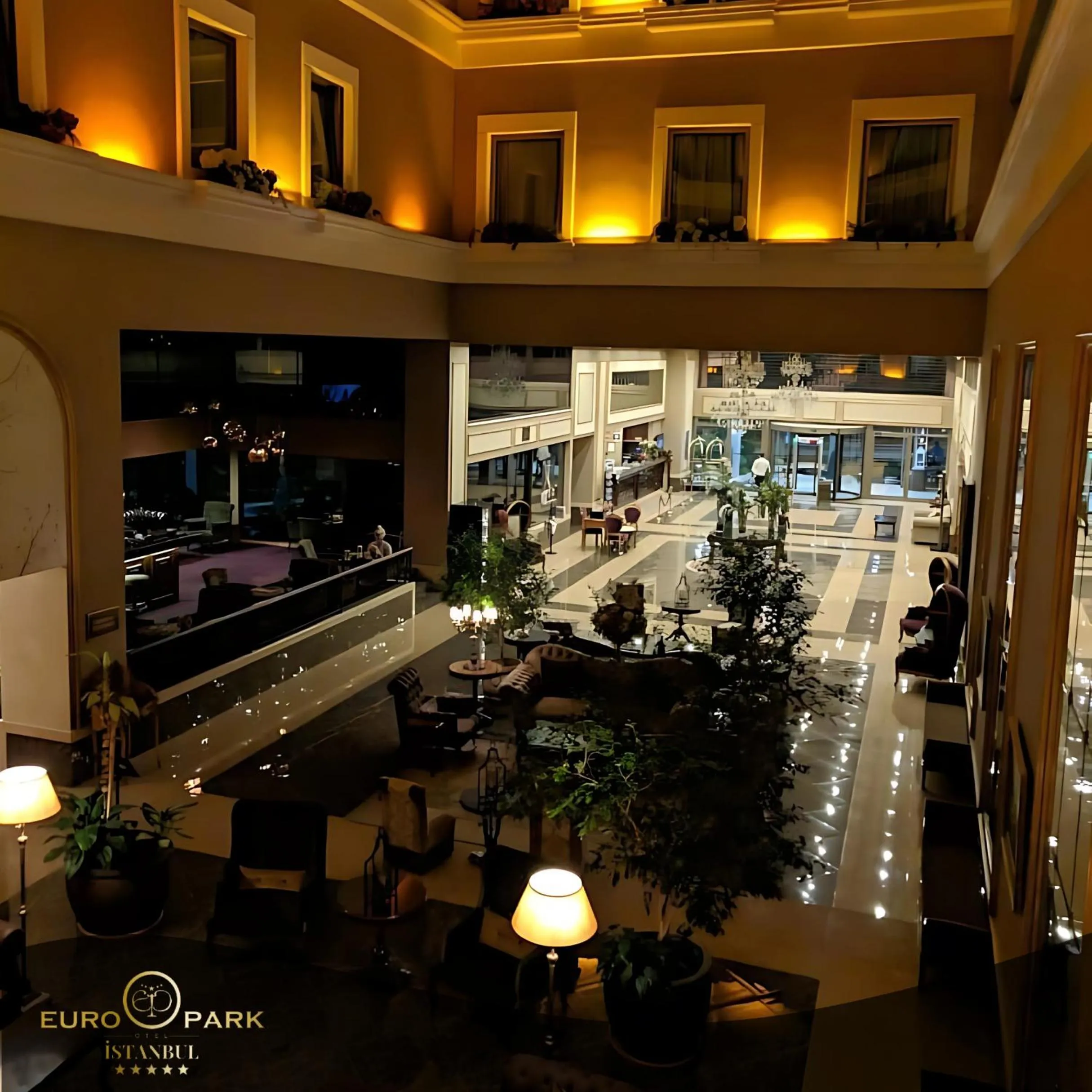 Lobby or reception in Euro Park Otel