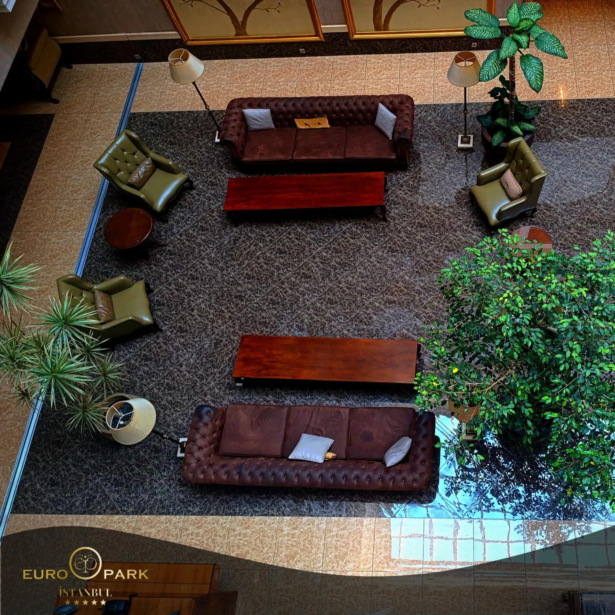 Lobby or reception in Euro Park Otel