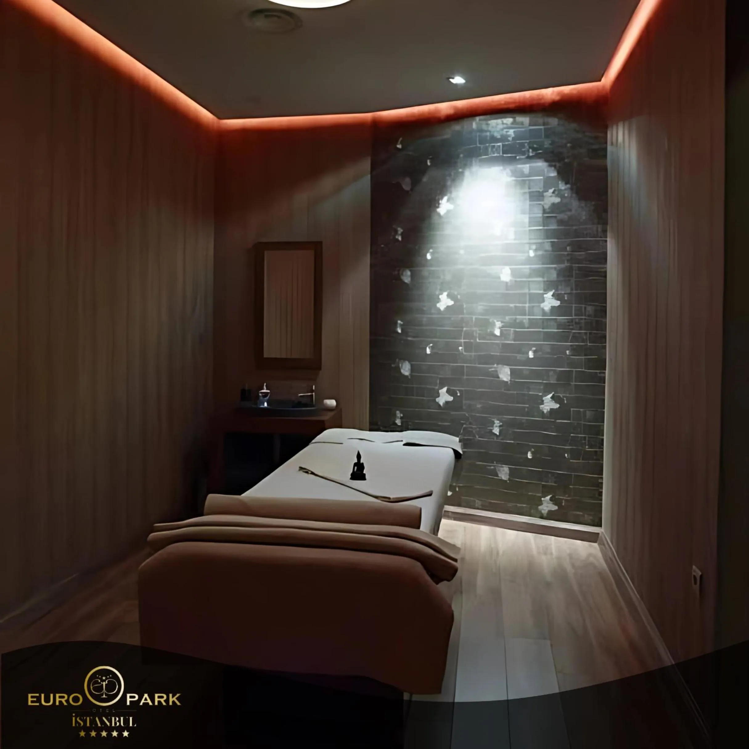 Spa and wellness centre/facilities, Bed in Euro Park Otel