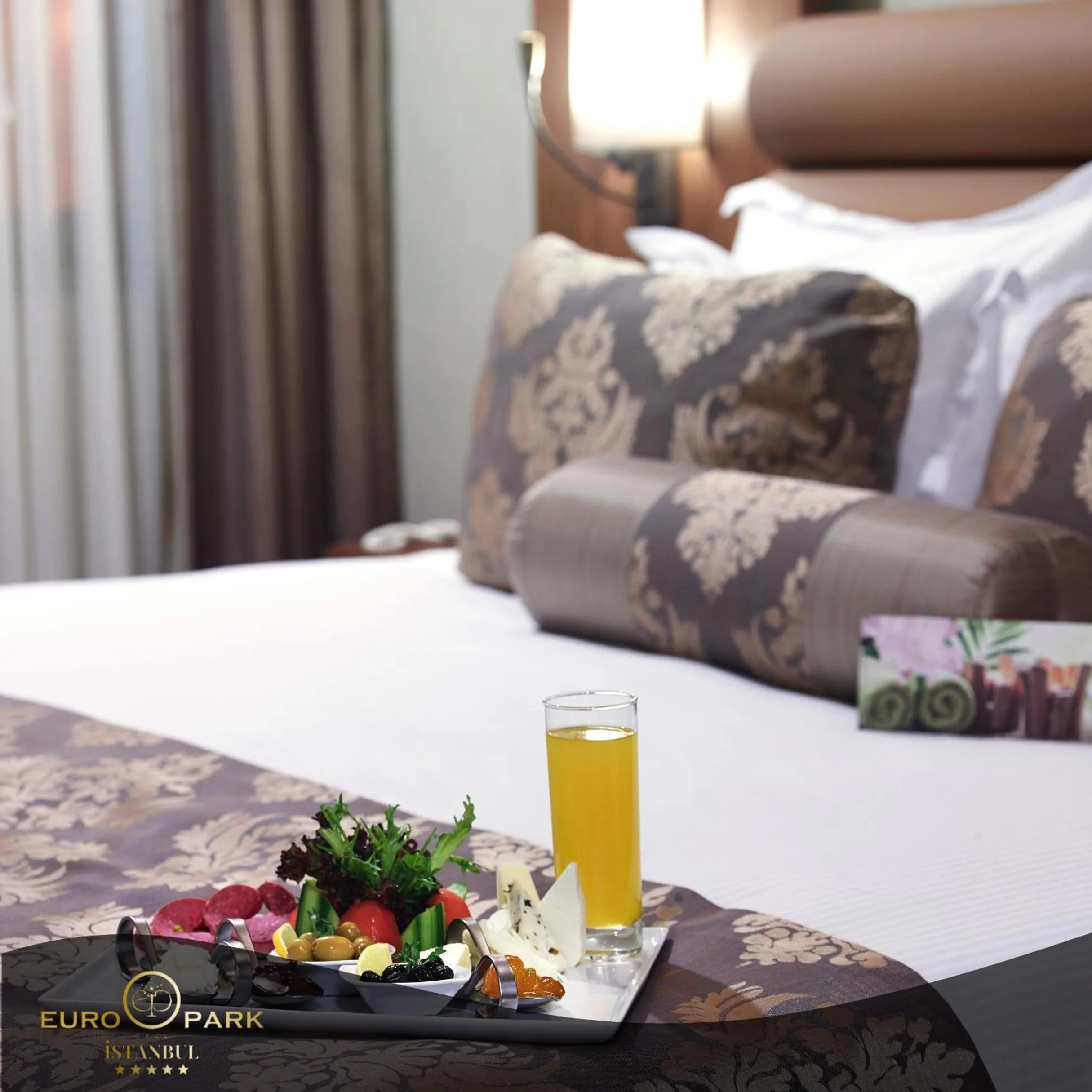 Bed in Euro Park Otel