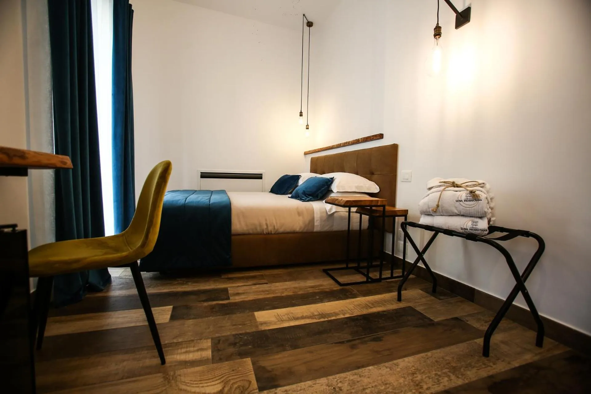 Bed in Luna Federiciana Luxury Room & Spa