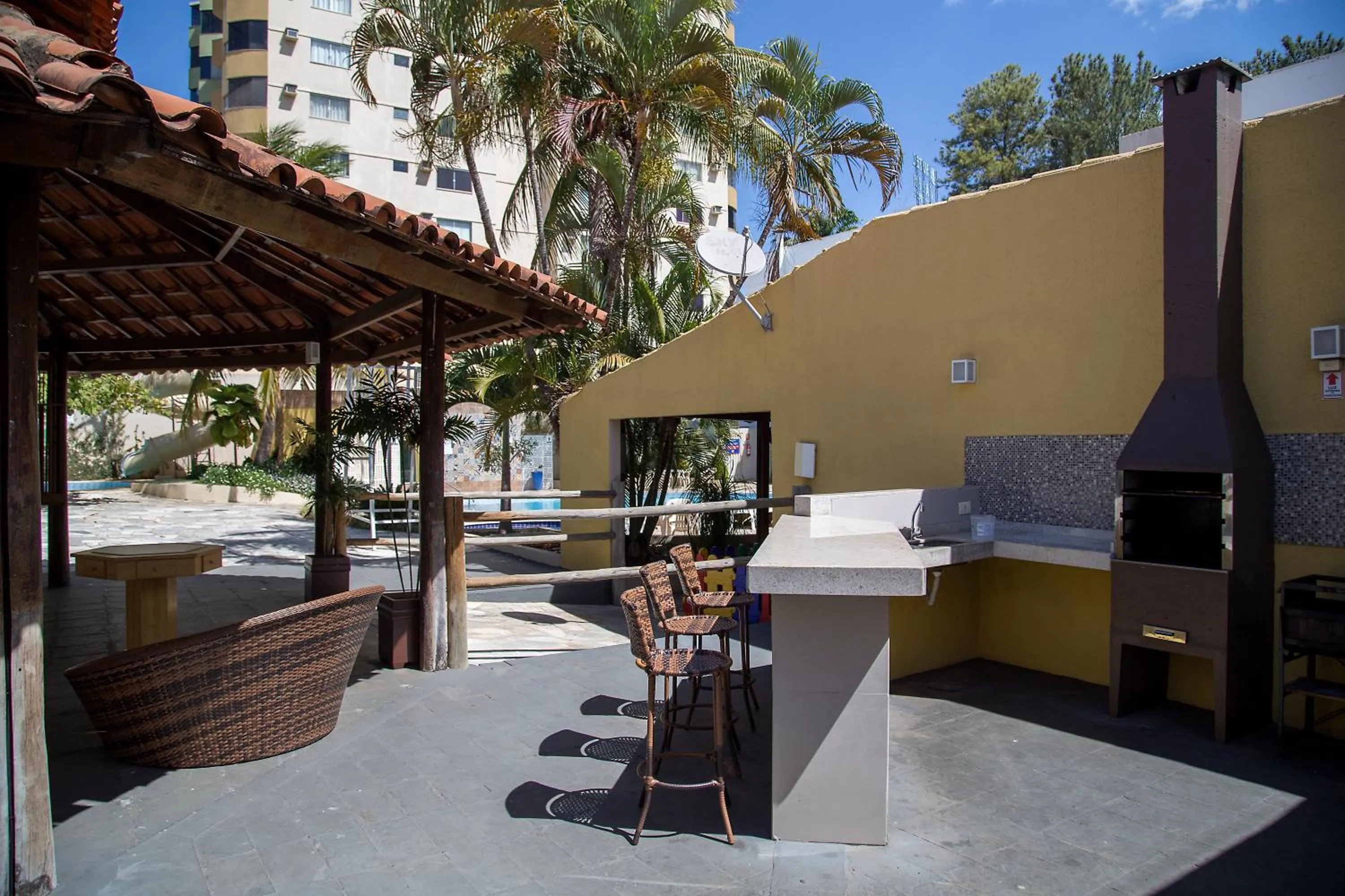 BBQ facilities in Hotel Morada das Águas