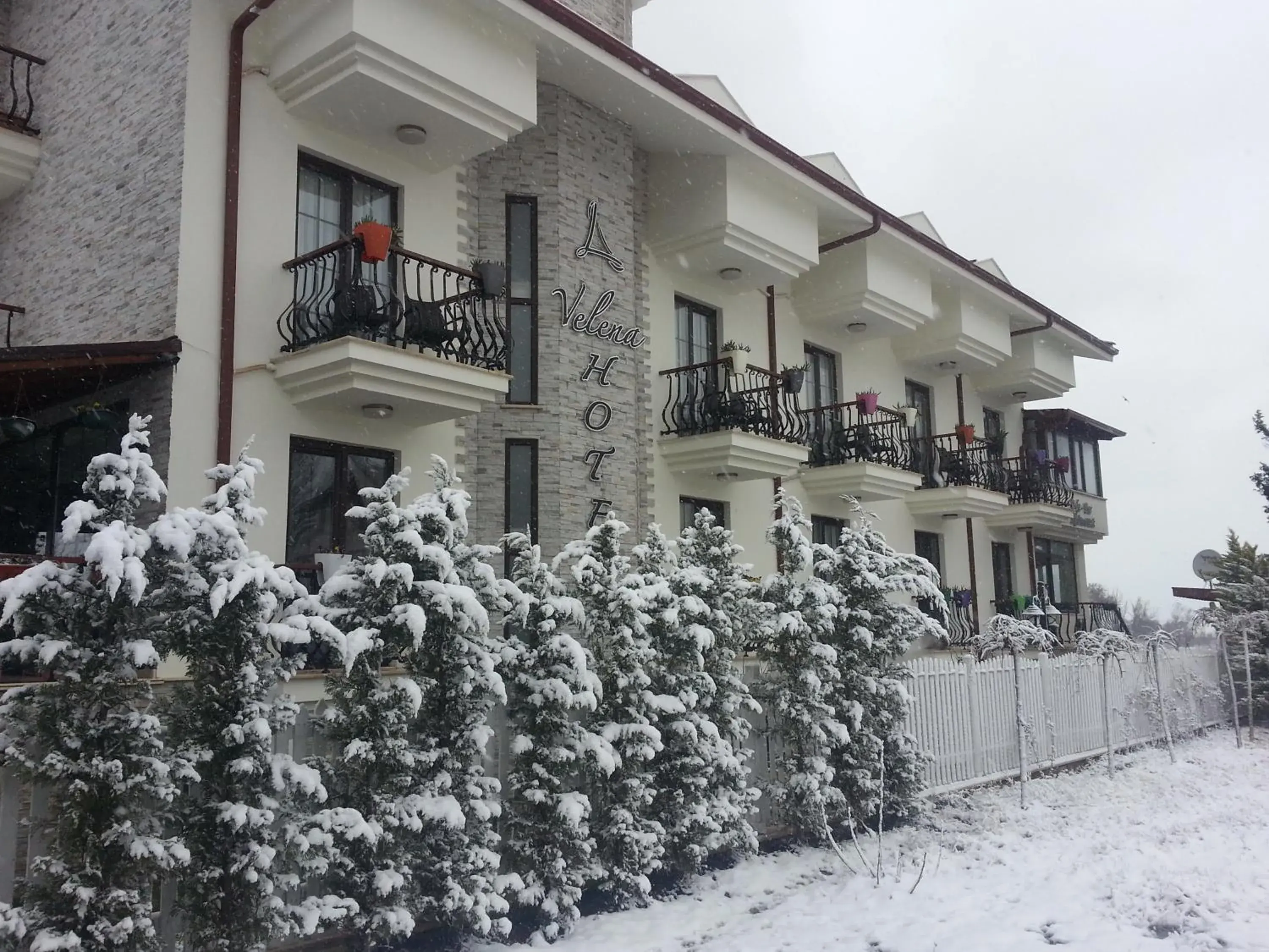 Property building in Velena Hotel Property building in Velena Hotel