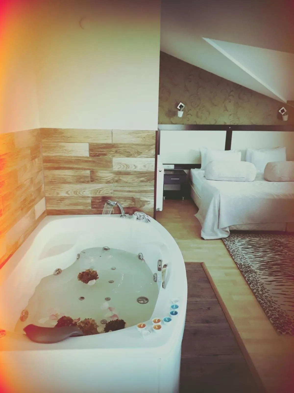 Decorative detail, Bed in Velena Hotel