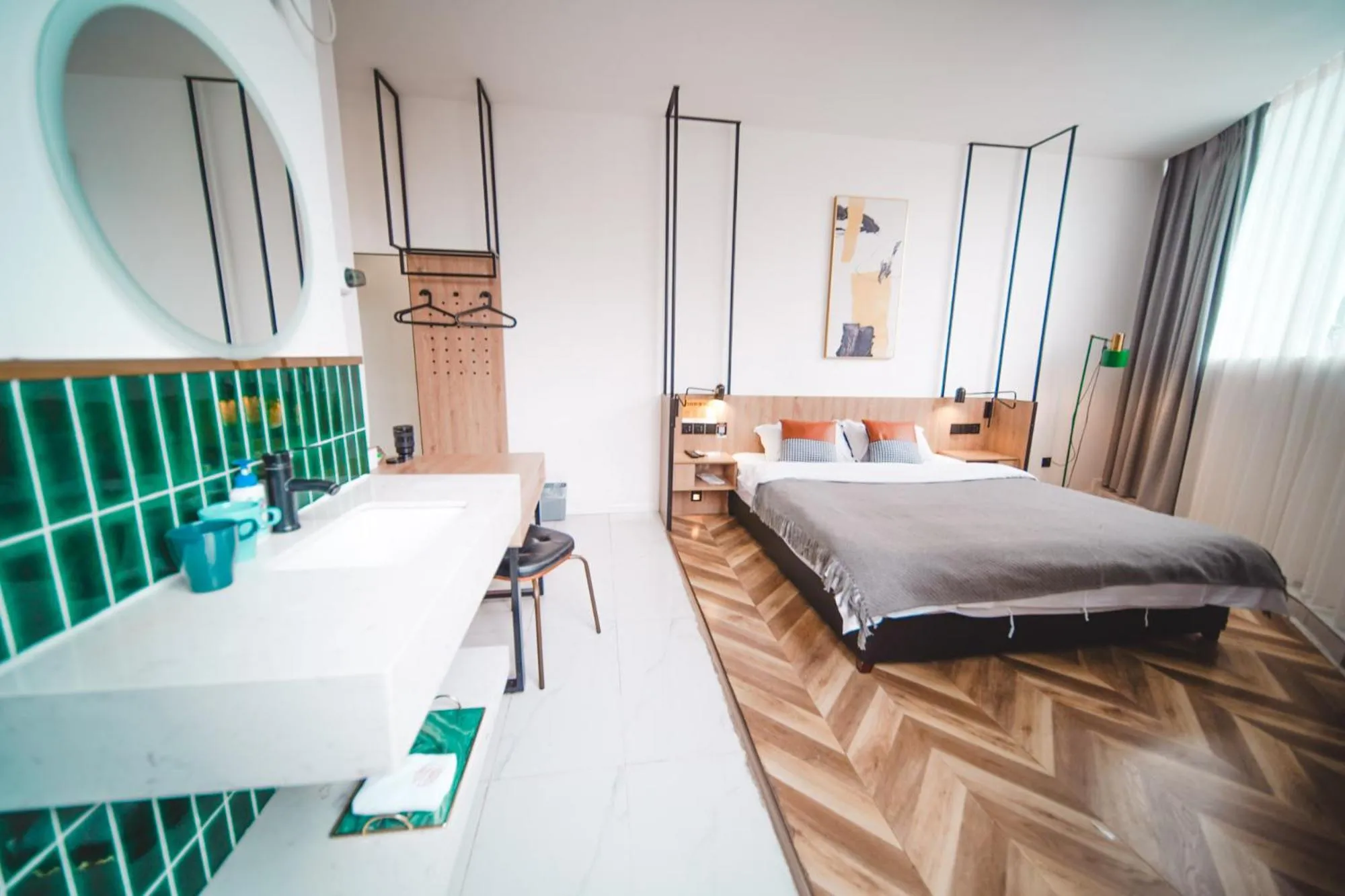 Photo of the whole room, Bed in Chengdu Local Tea Hostel - Short Walk To Taikooli - Chill & Social Coffee Lounge - Metro downstairs - Free Activities - Friendly English Speaking Staff - Tibet, Panda, Buddha & Snow Mountain Tours