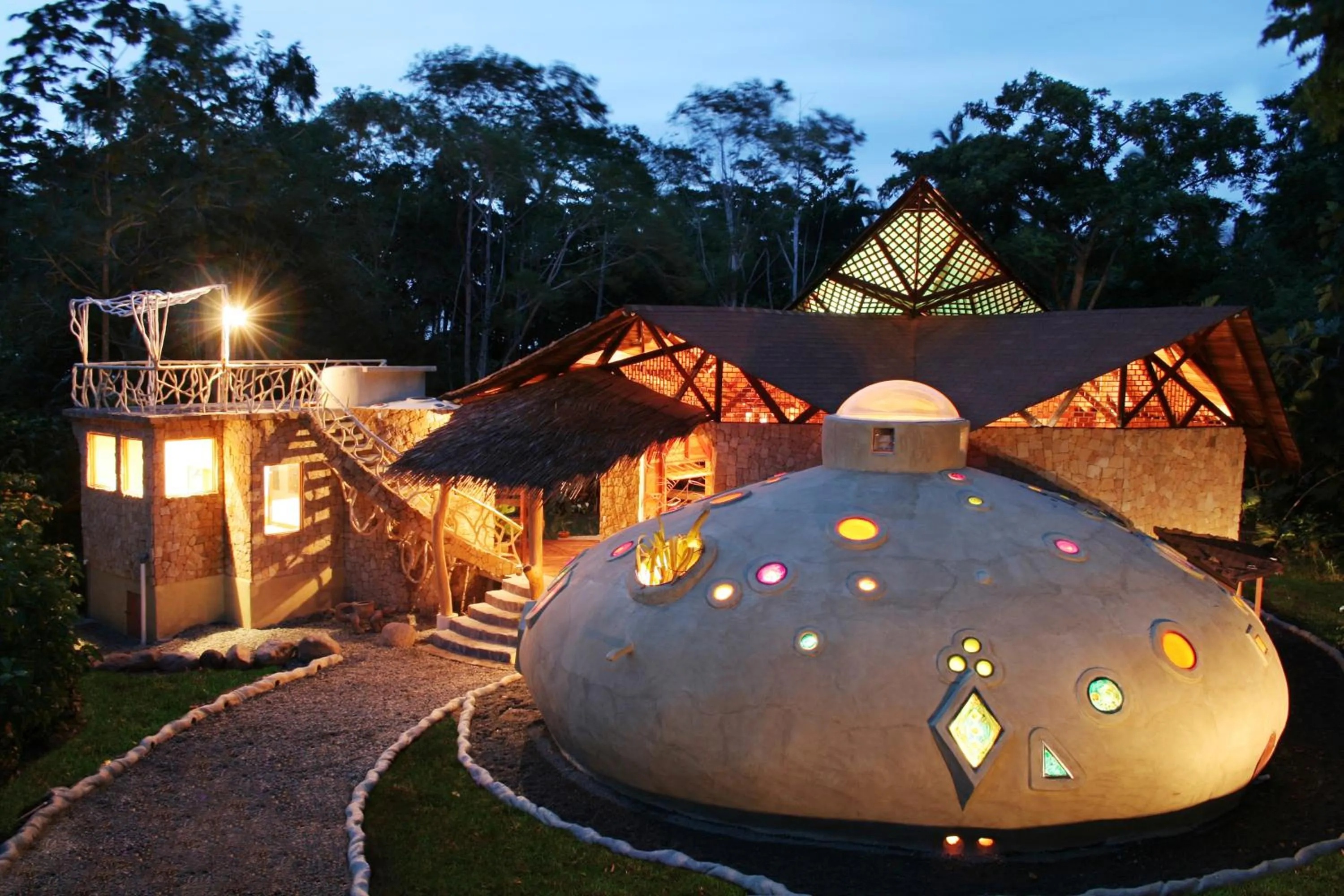 Sea view in Tree House Beachfront Lodge