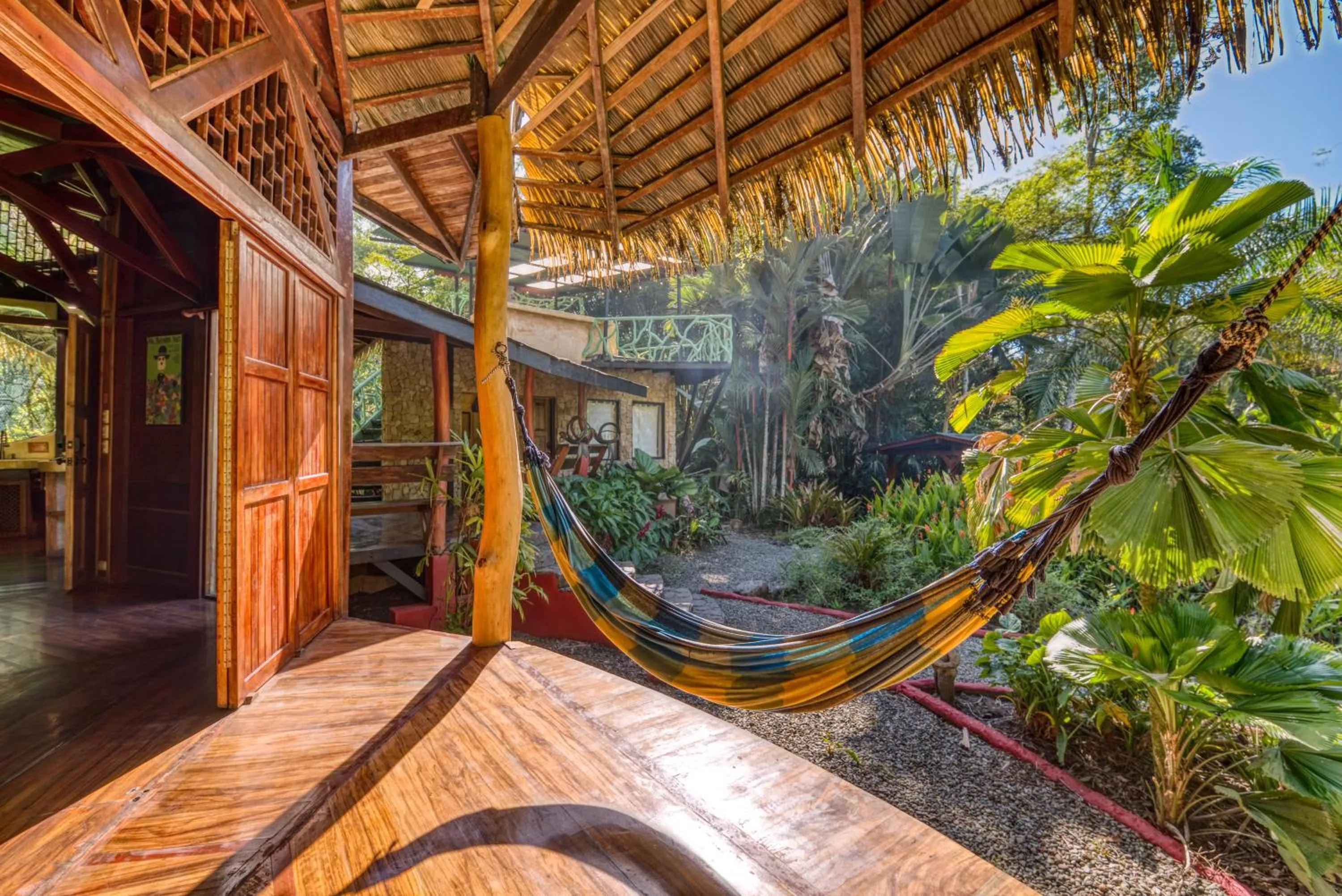 Garden view in Tree House Beachfront Lodge