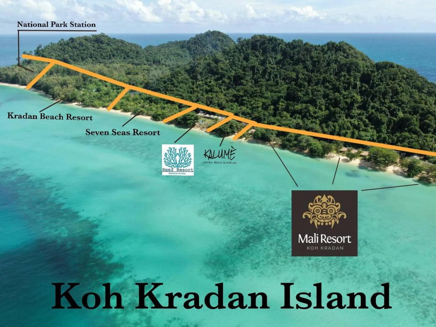 Bird's eye view in Mali Kradan