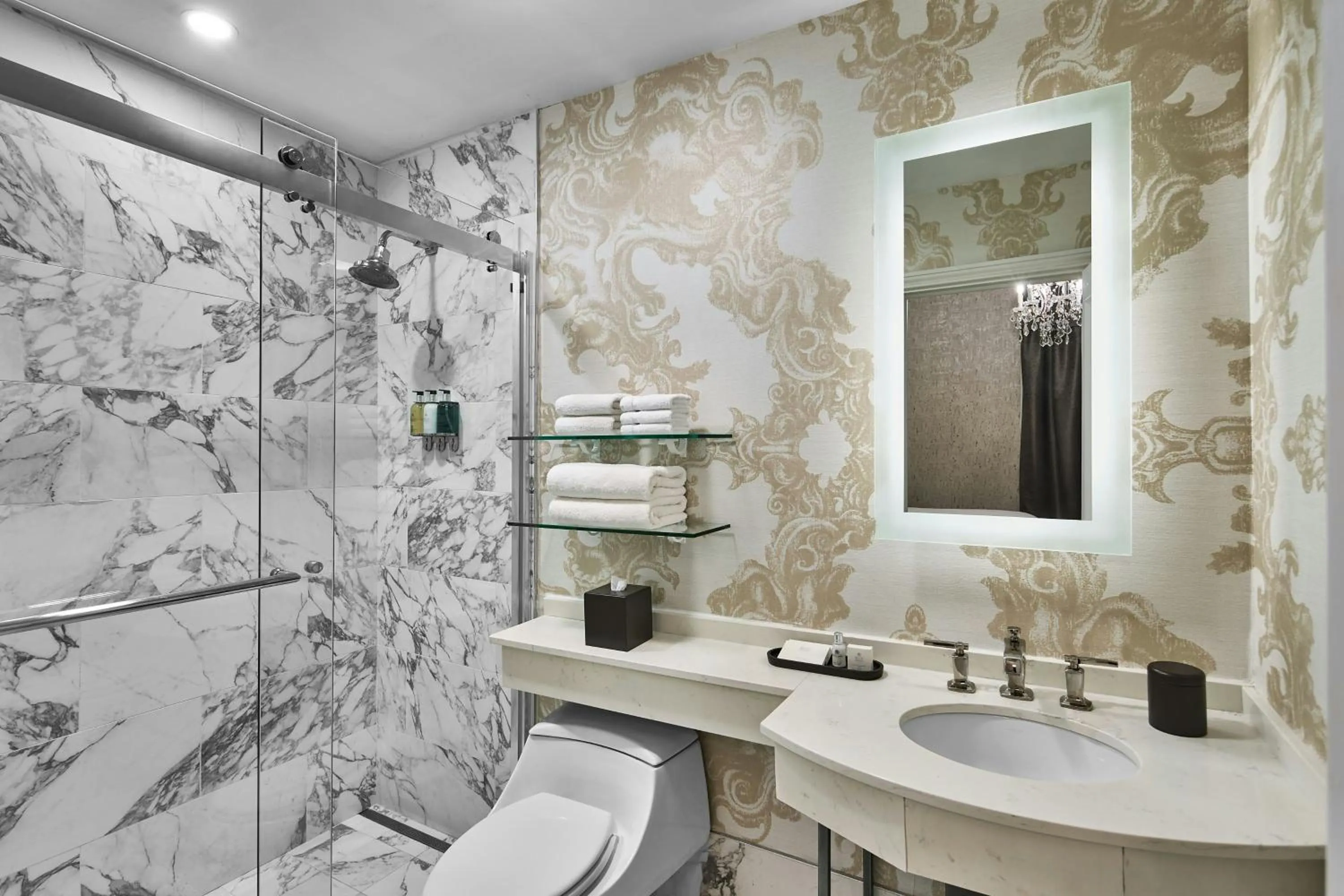 Bathroom in Le Pavillon, New Orleans, a Tribute Portfolio Hotel