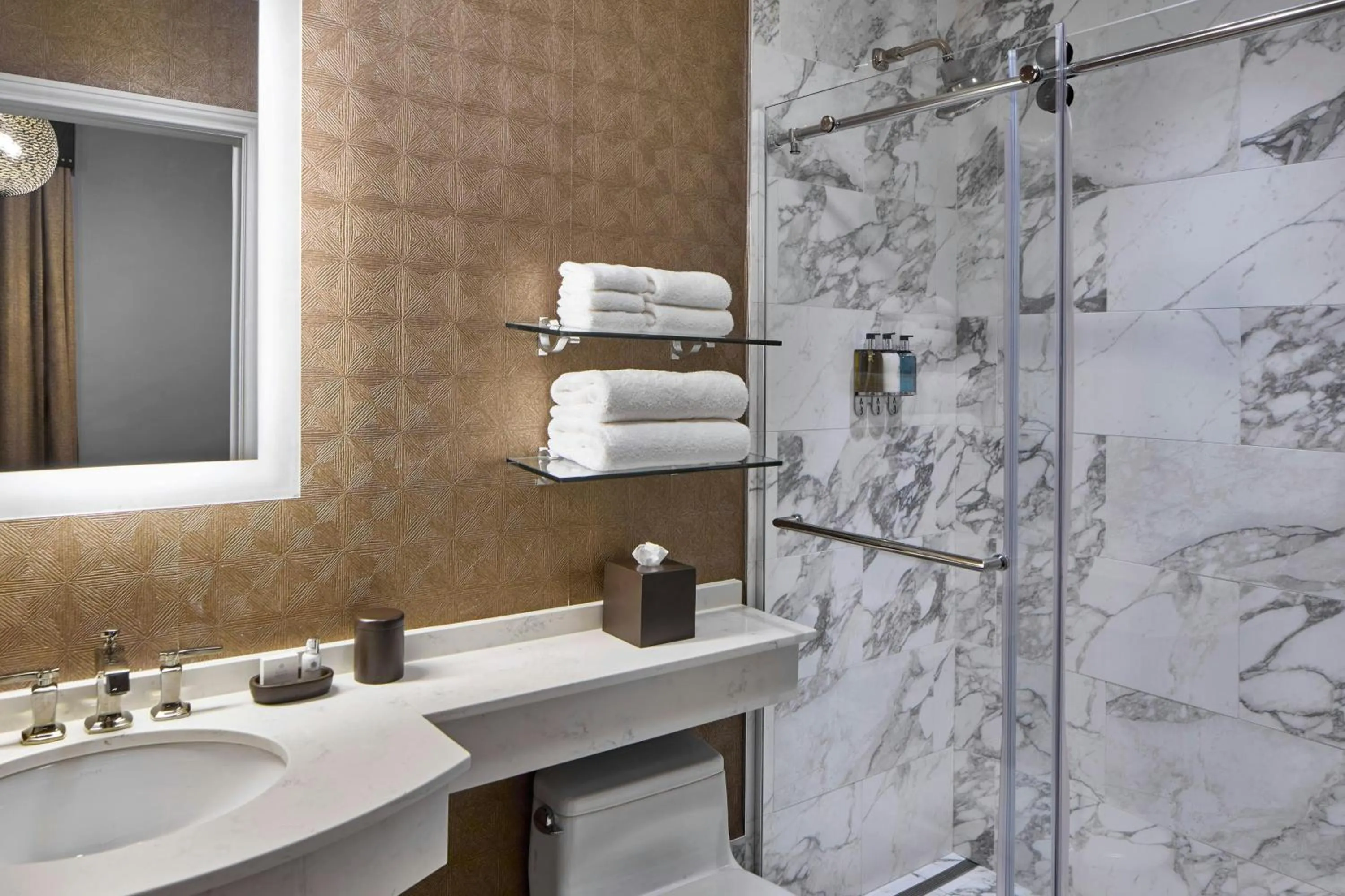 Bathroom in Le Pavillon, New Orleans, a Tribute Portfolio Hotel