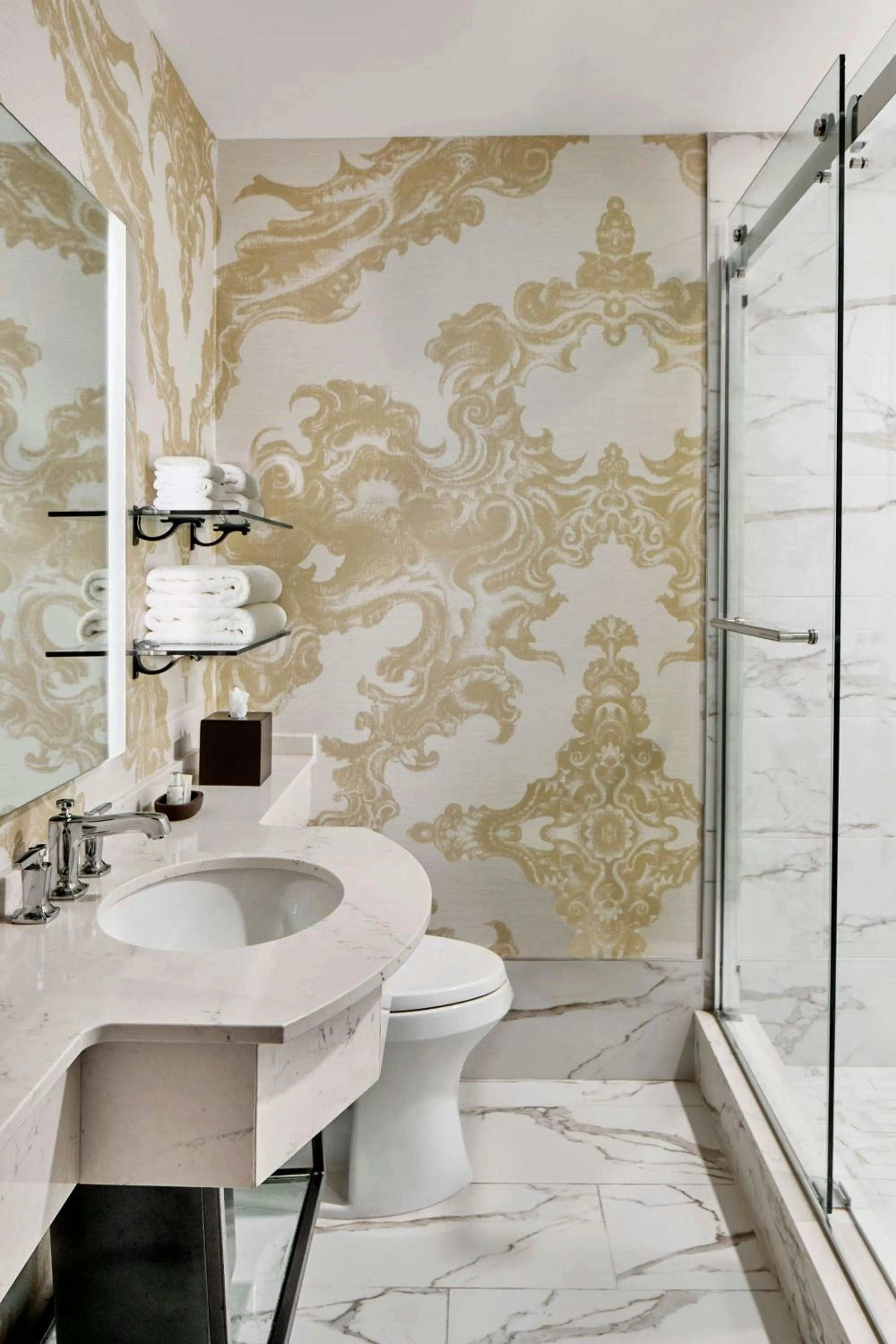 Bathroom in Le Pavillon, New Orleans, a Tribute Portfolio Hotel