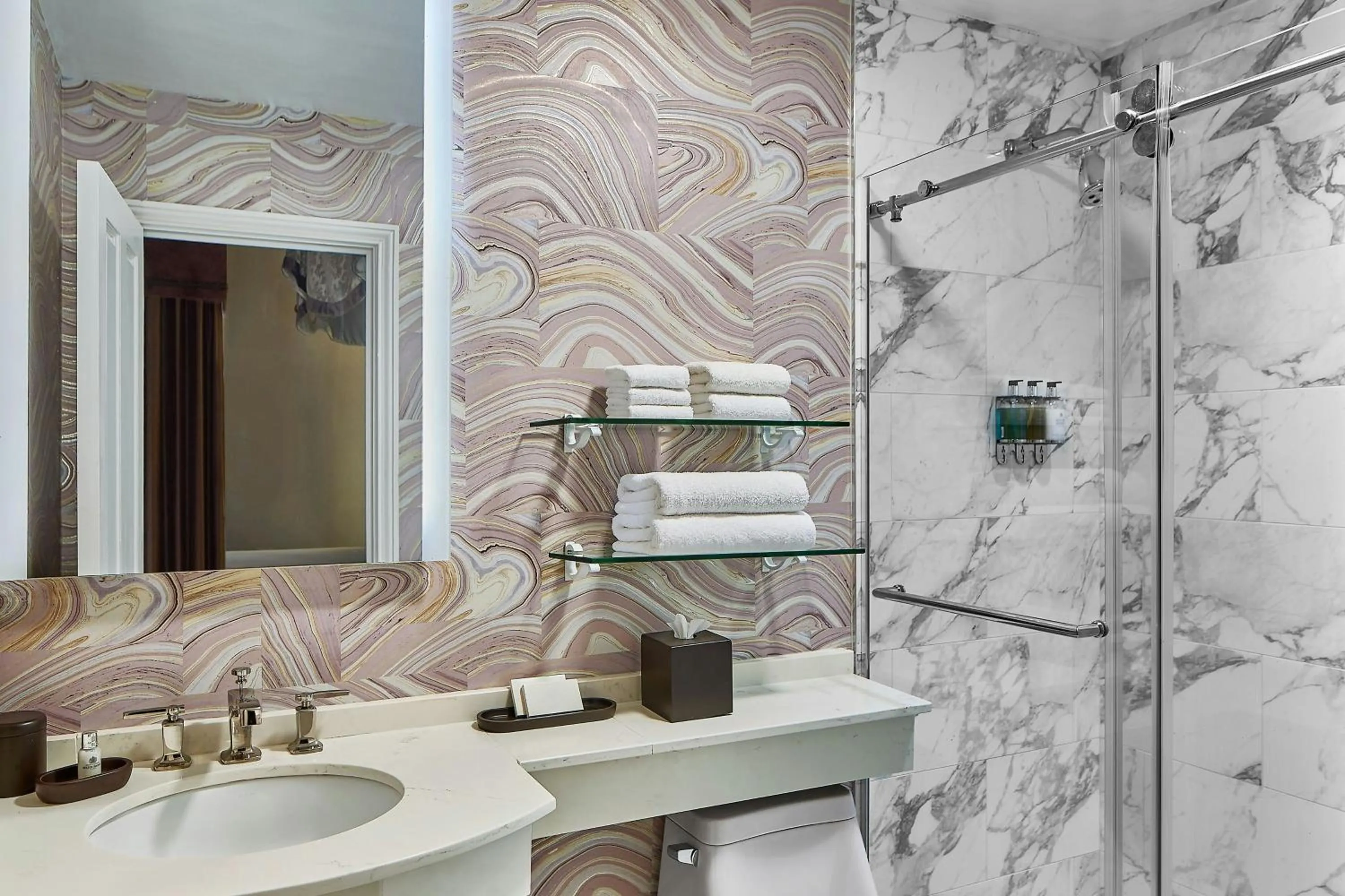 Bathroom in Le Pavillon, New Orleans, a Tribute Portfolio Hotel