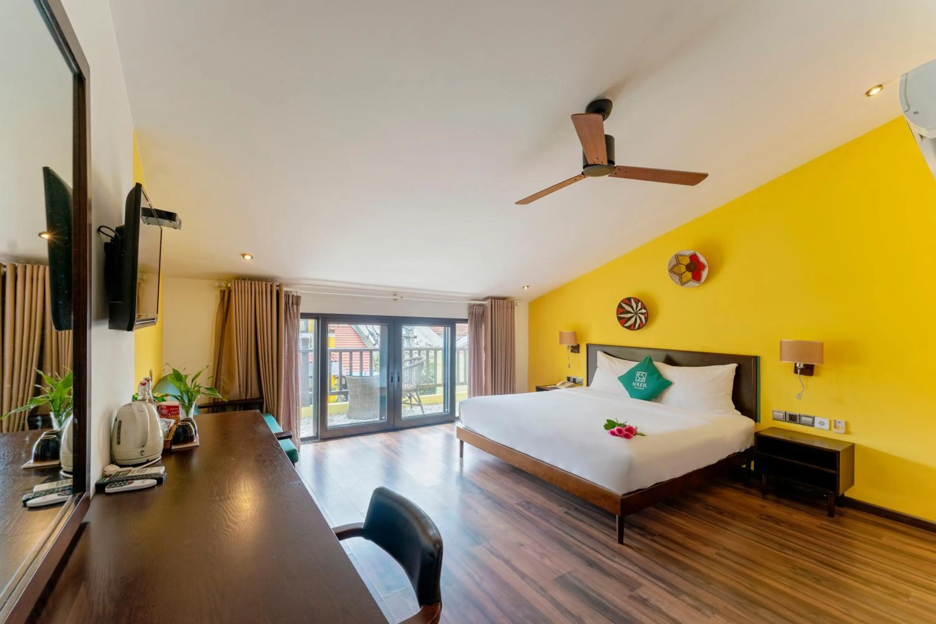 Bedroom, Bed in Villa Soleil Hoi An