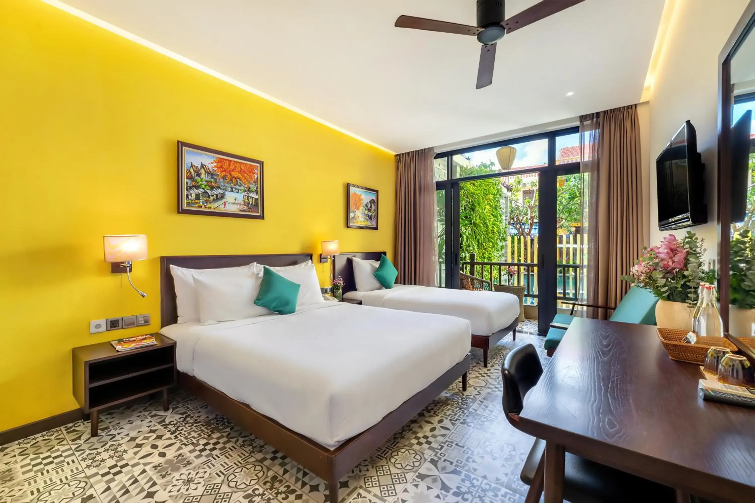 Bed in Villa Soleil Hoi An Bed in Villa Soleil Hoi An