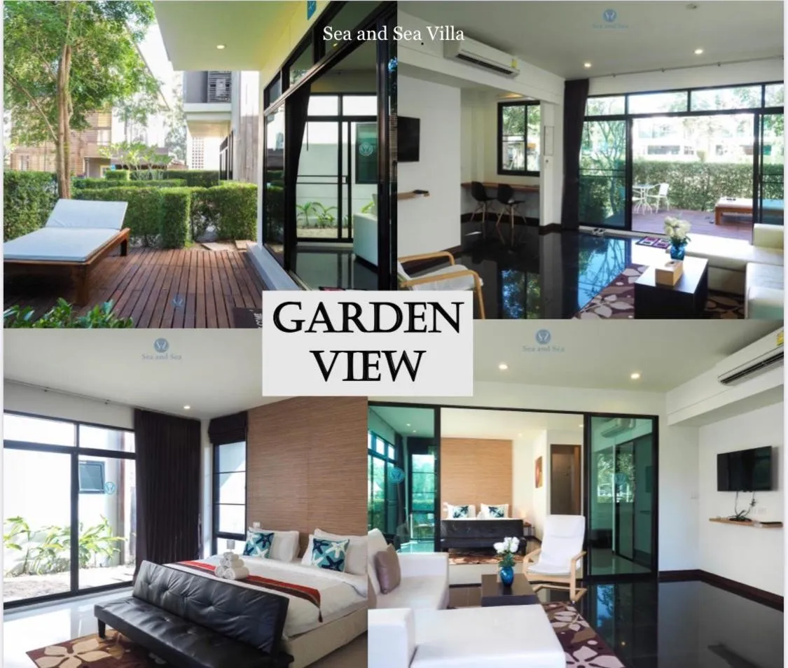 Photo of the whole room, Bed in Sea and Sea Villa Sangaroon