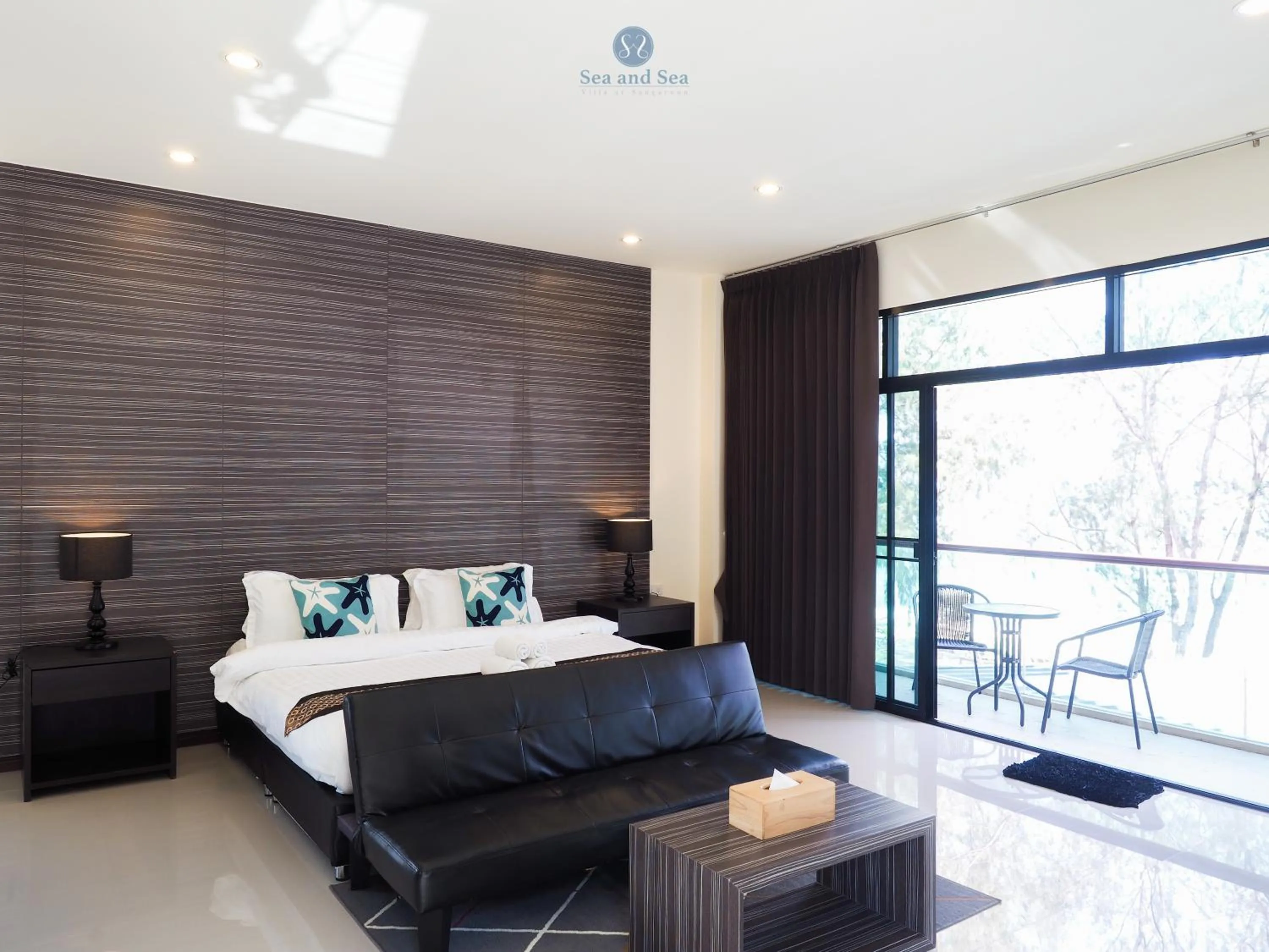 Bed in Sea and Sea Villa Sangaroon