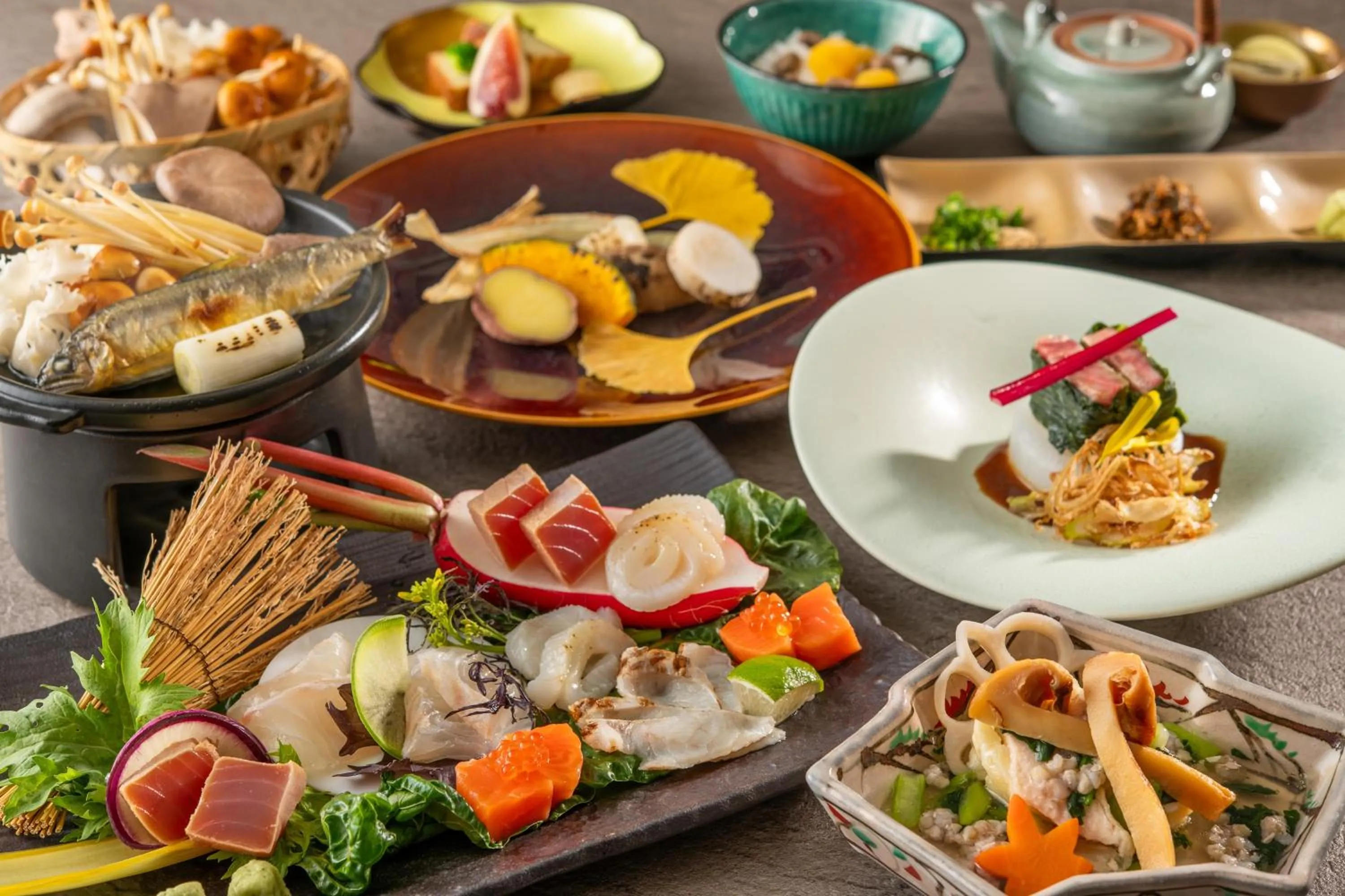 Dinner in KAMENOI HOTEL Nagatoro Yorii