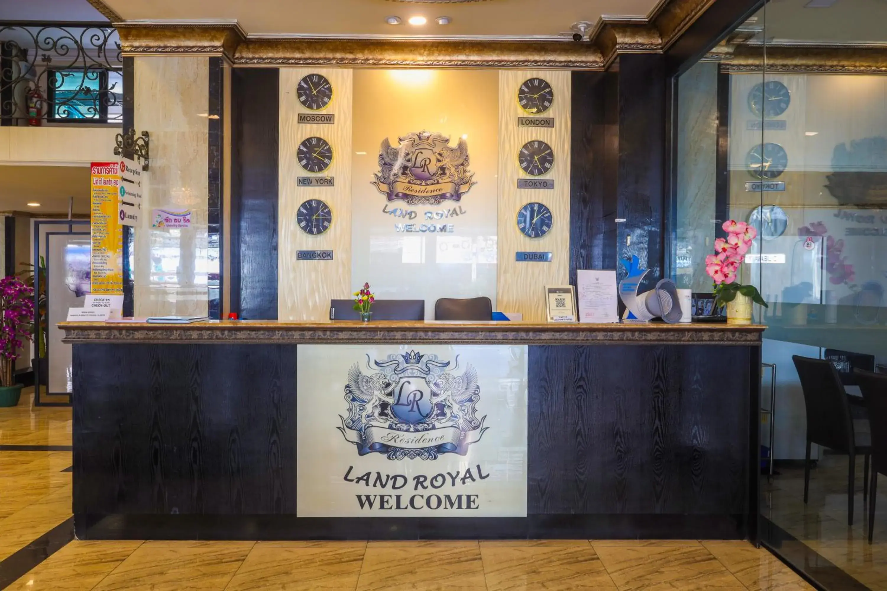 Lobby or reception in Land Royal Residence Pattaya Lobby or reception in Land Royal Residence Pattaya