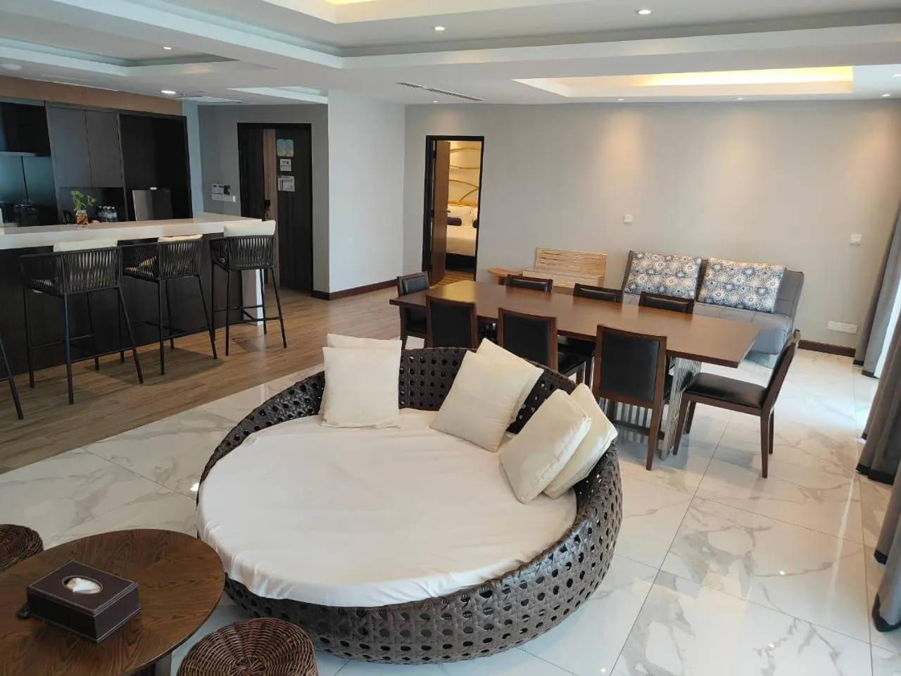 Living room in Pacific Regency Beach Resort, Port Dickson