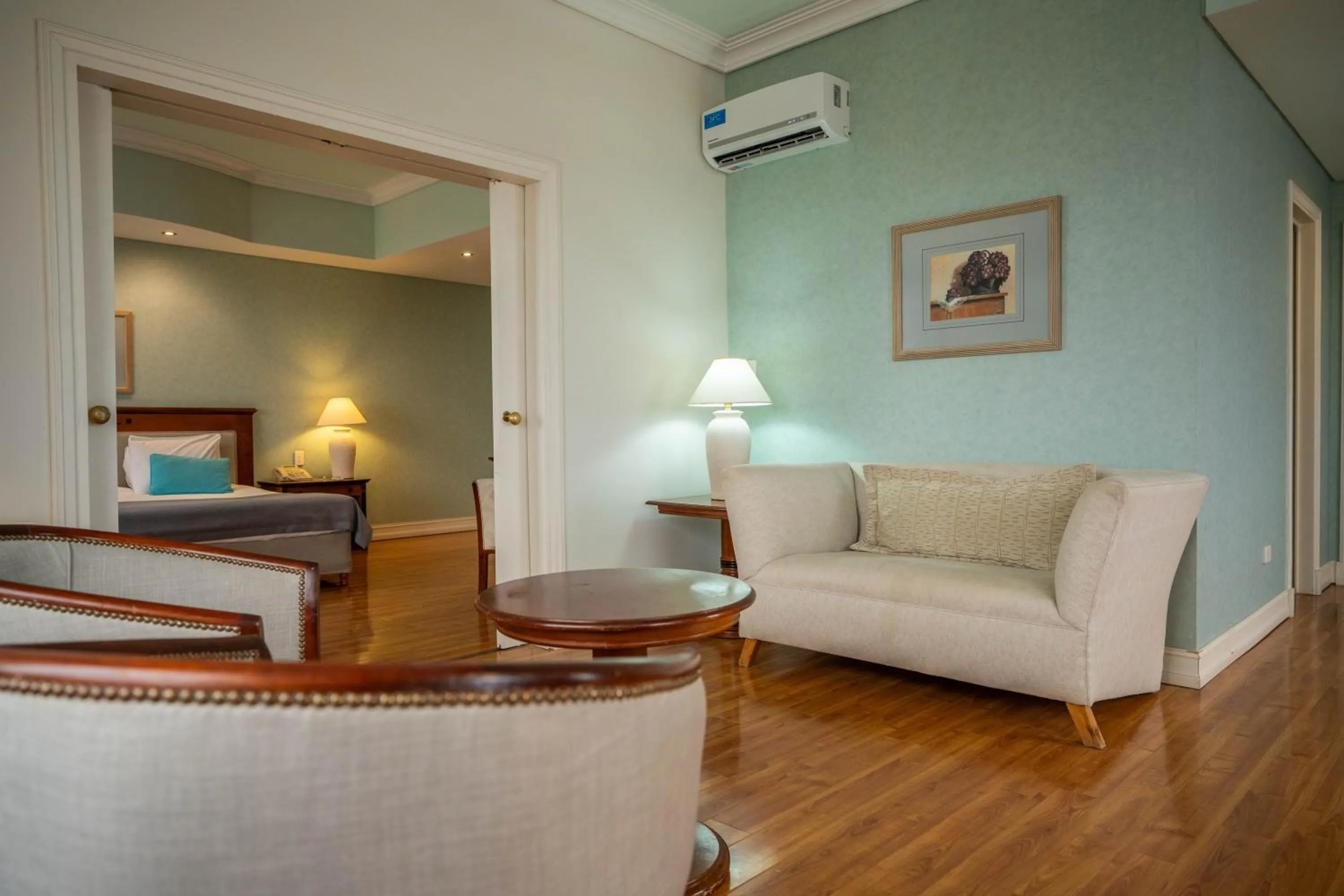 Bed in Lucania Palazzo Hotel